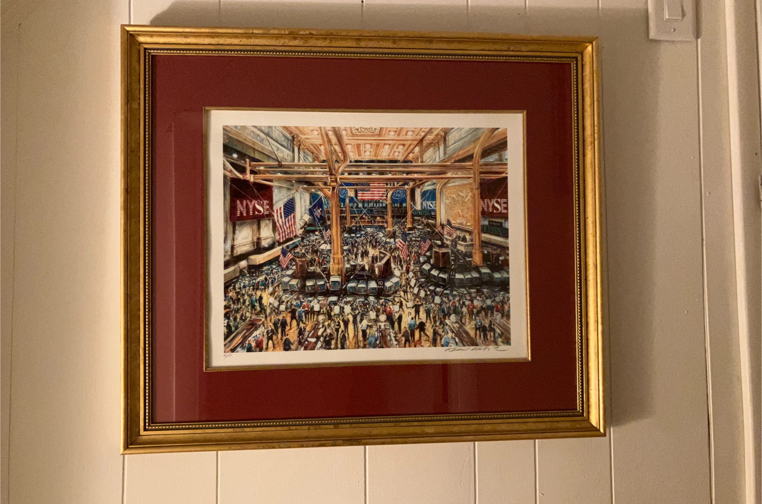 Framed Print of the New York Stock Exchange