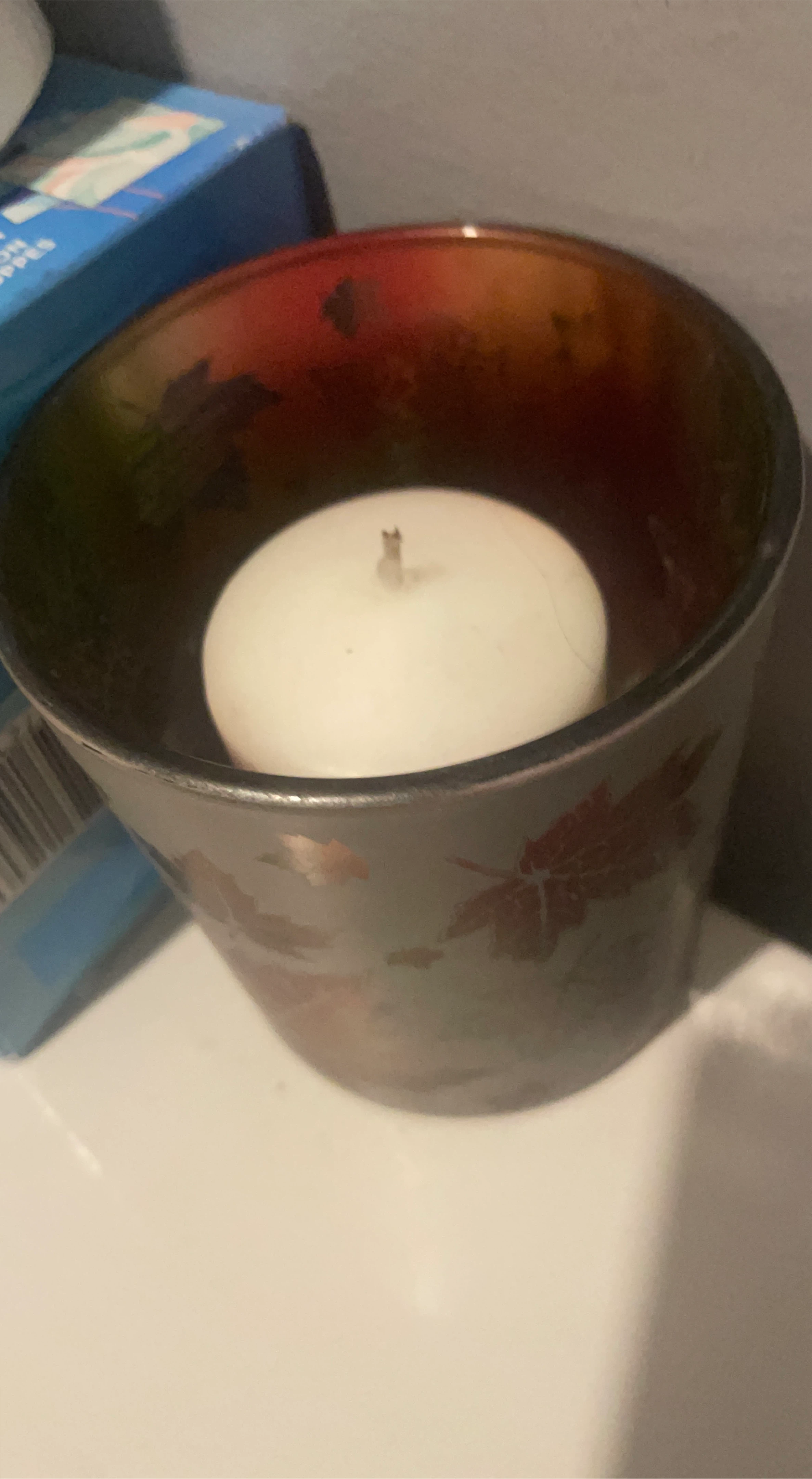Candle with Decorative Holder thumbnail