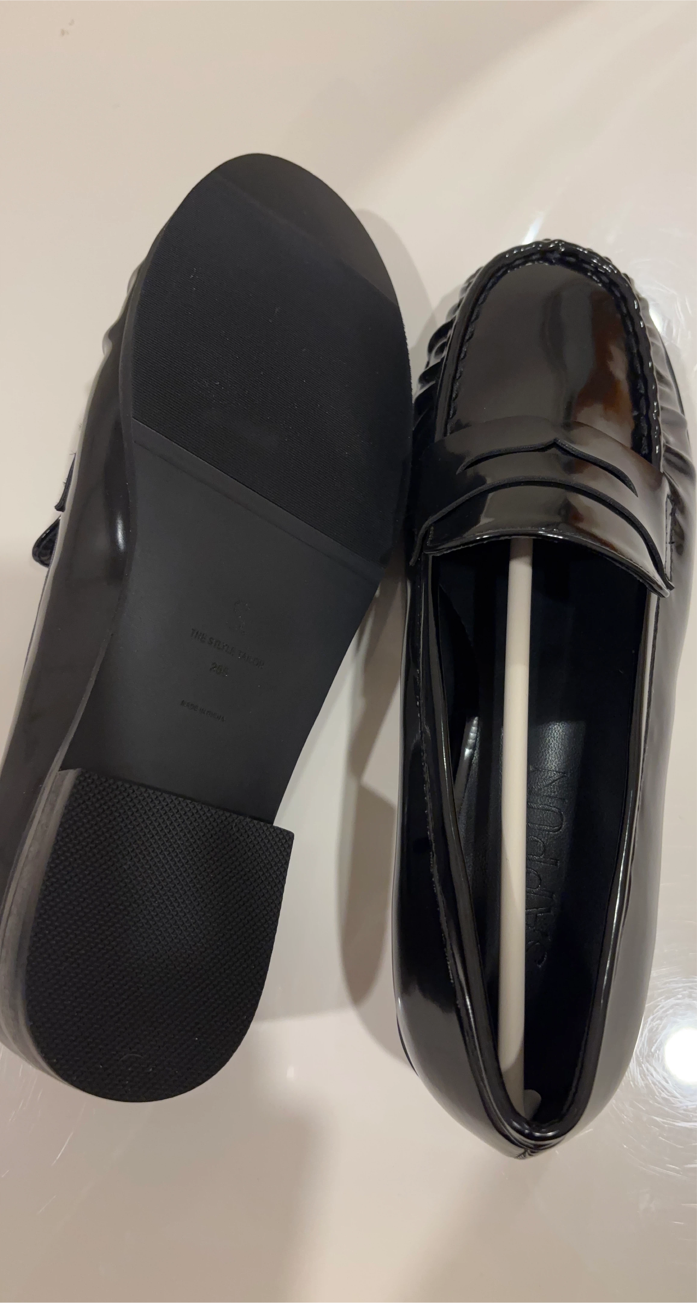 Sappun Black Loafers Size 7.5 thumbnail