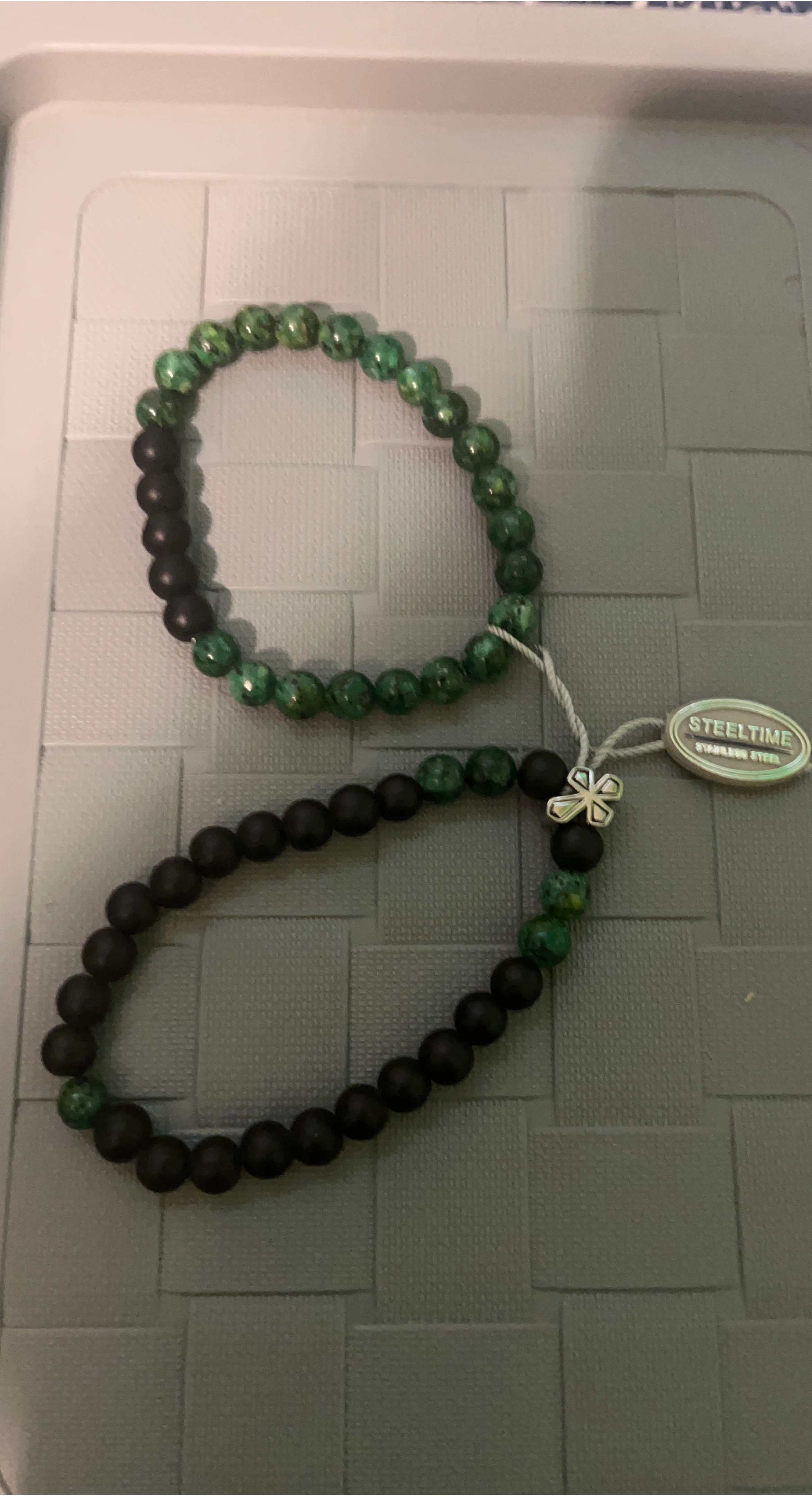 STEELTIME Stainless Steel Beaded Bracelets thumbnail