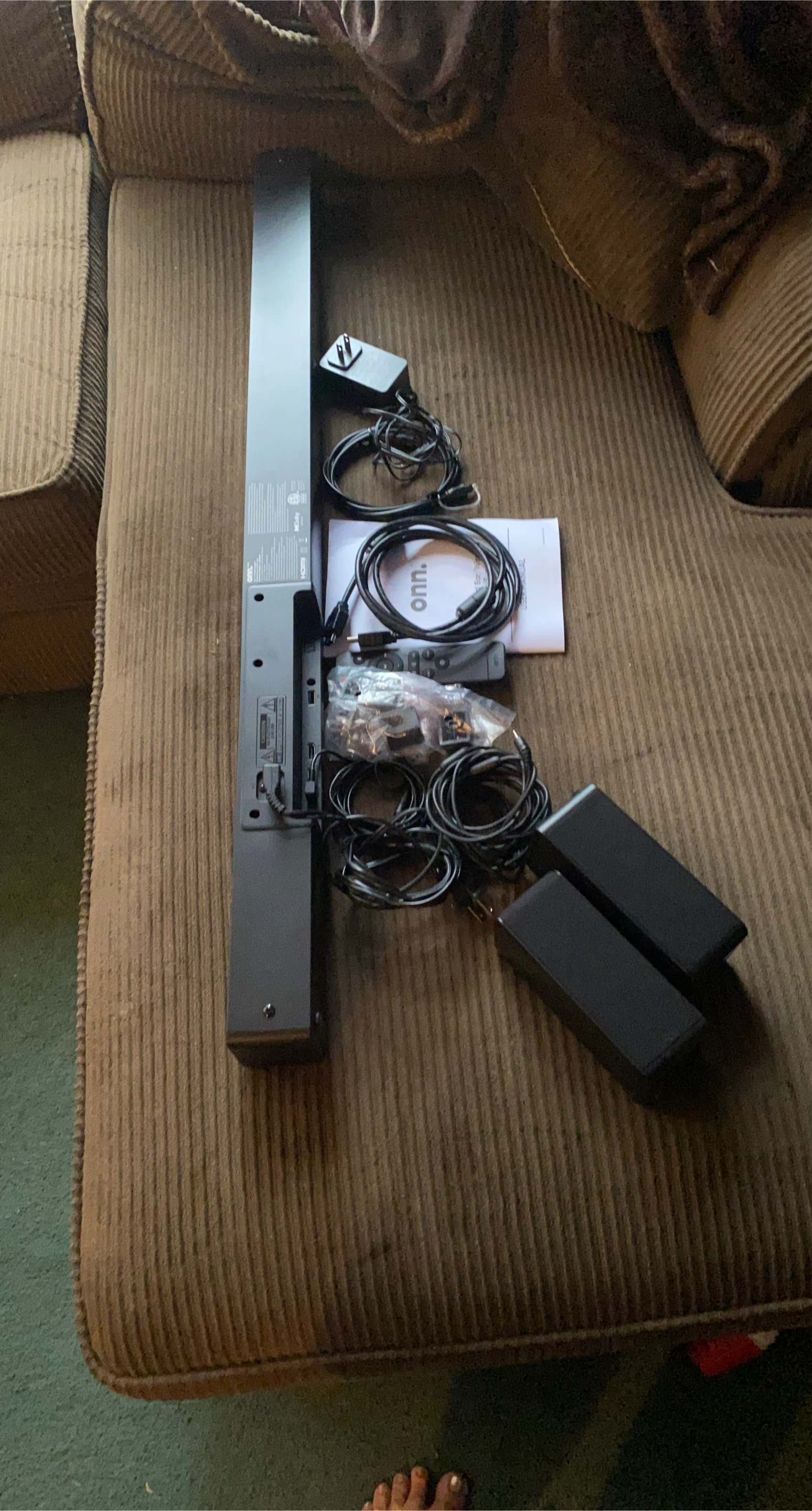 onn. Soundbar with Subwoofer & Rear Speakers
