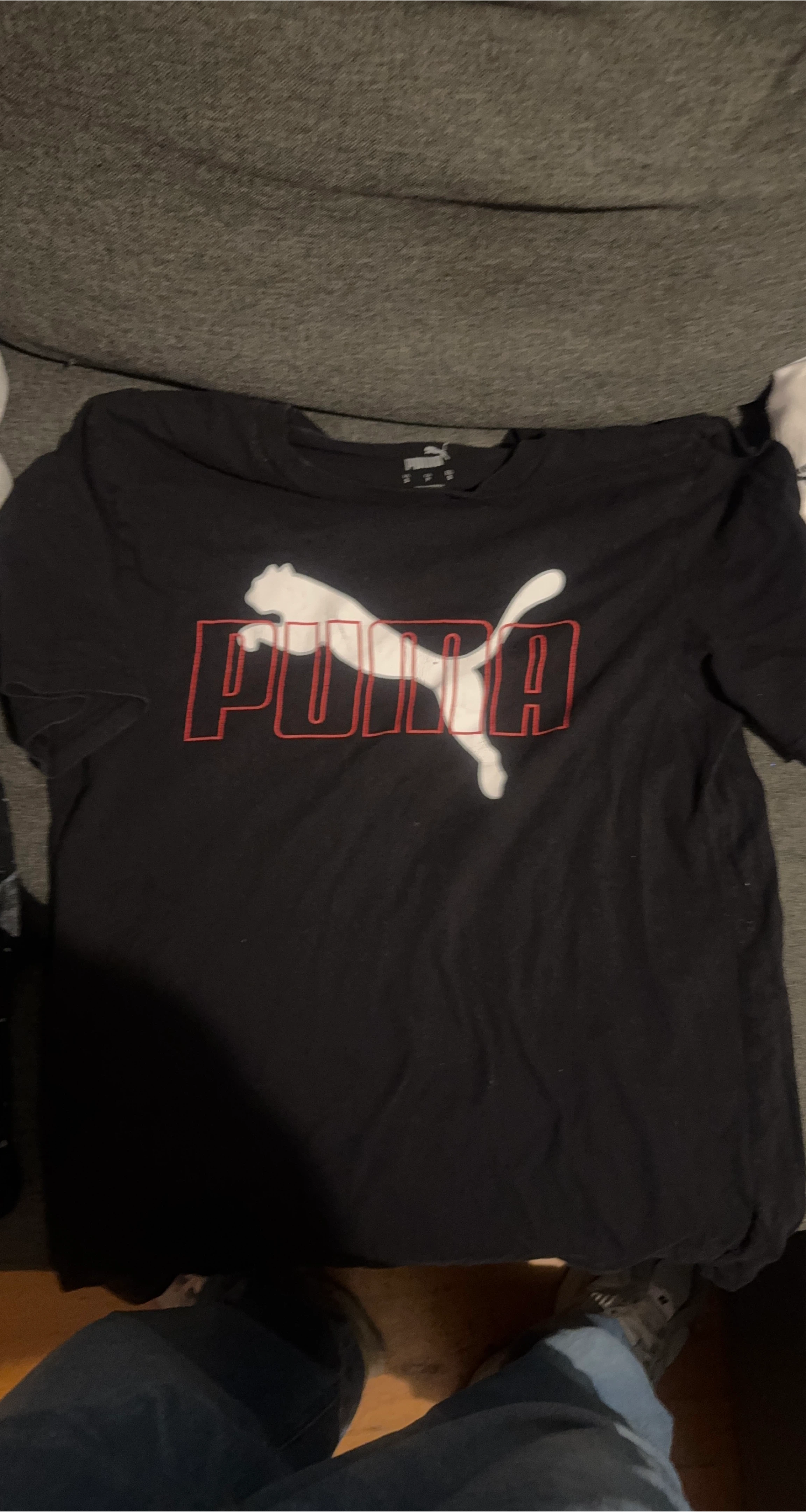 Puma Black T-Shirt - Size Small