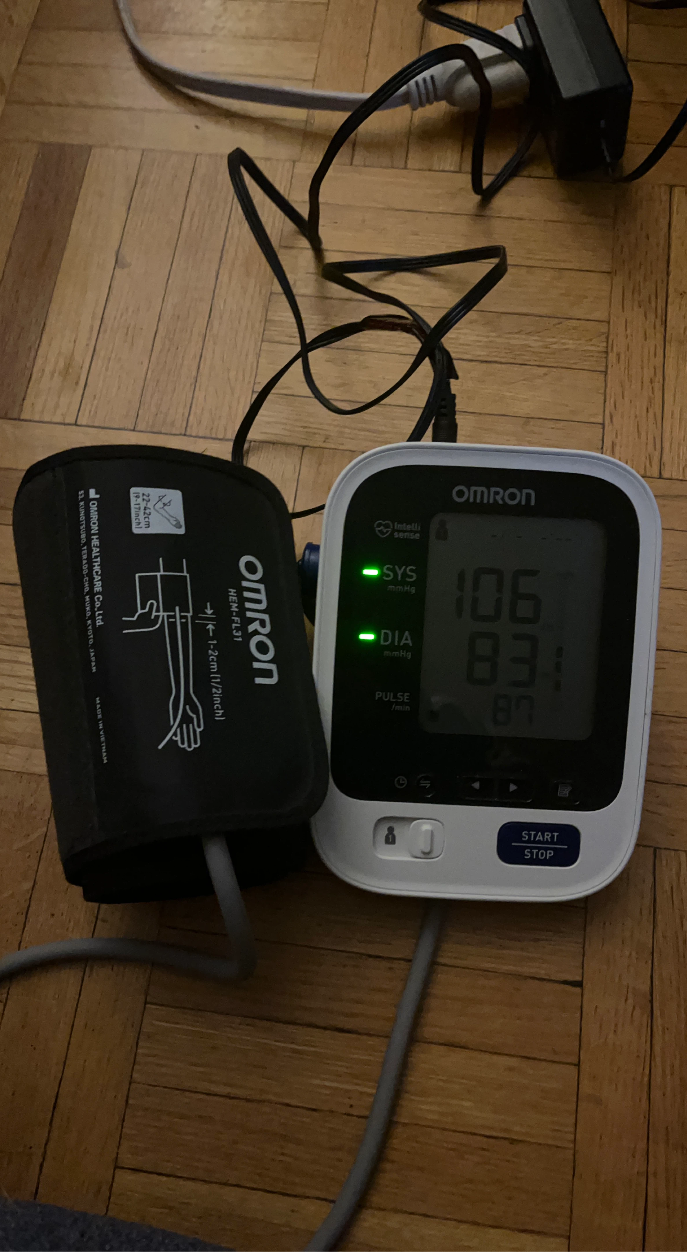 Omron Blood Pressure Monitor HEM-FL31