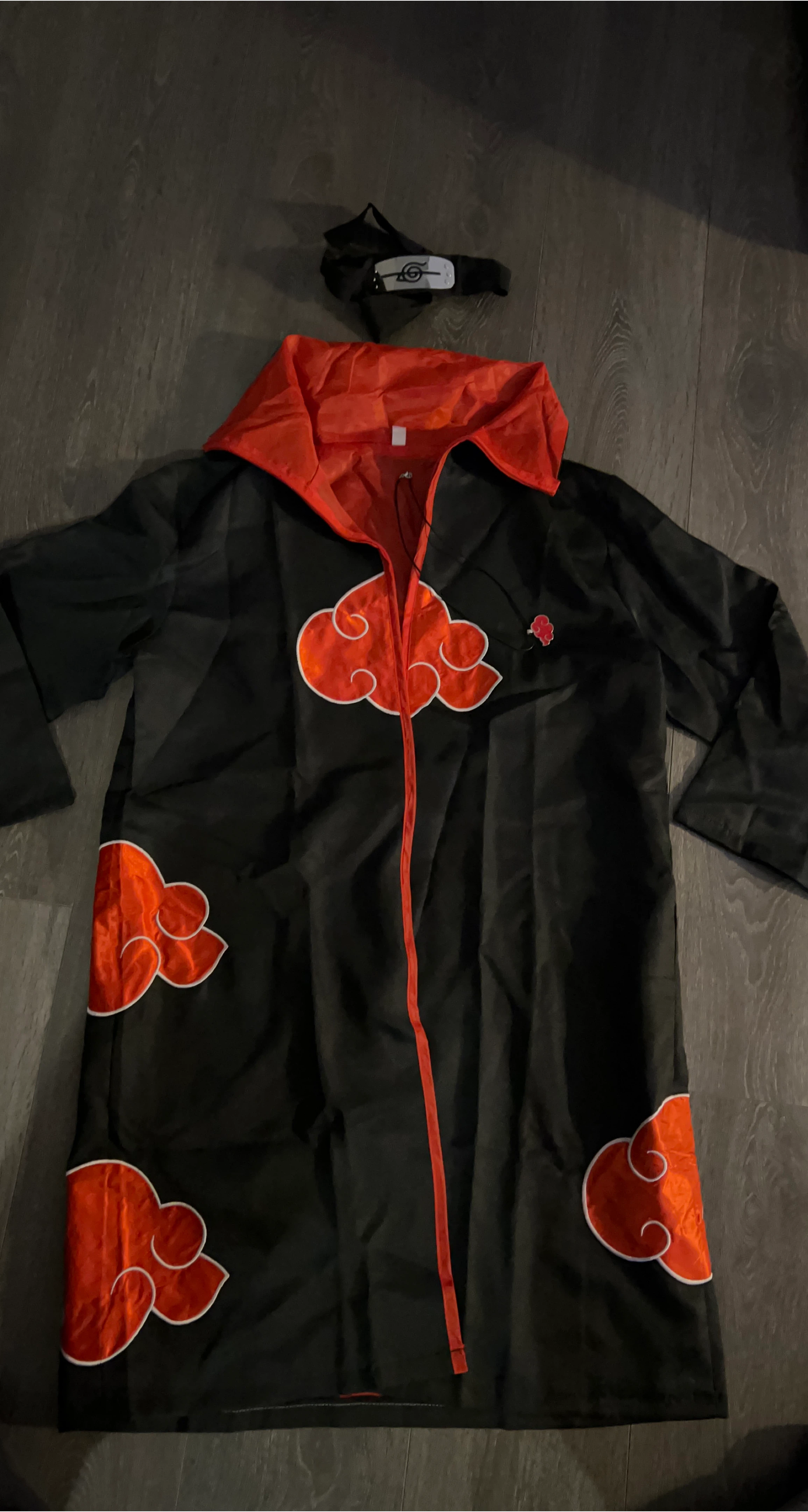 🥕Akatsuki Robe with Headband - Naruto Cosplay - Small thumbnail