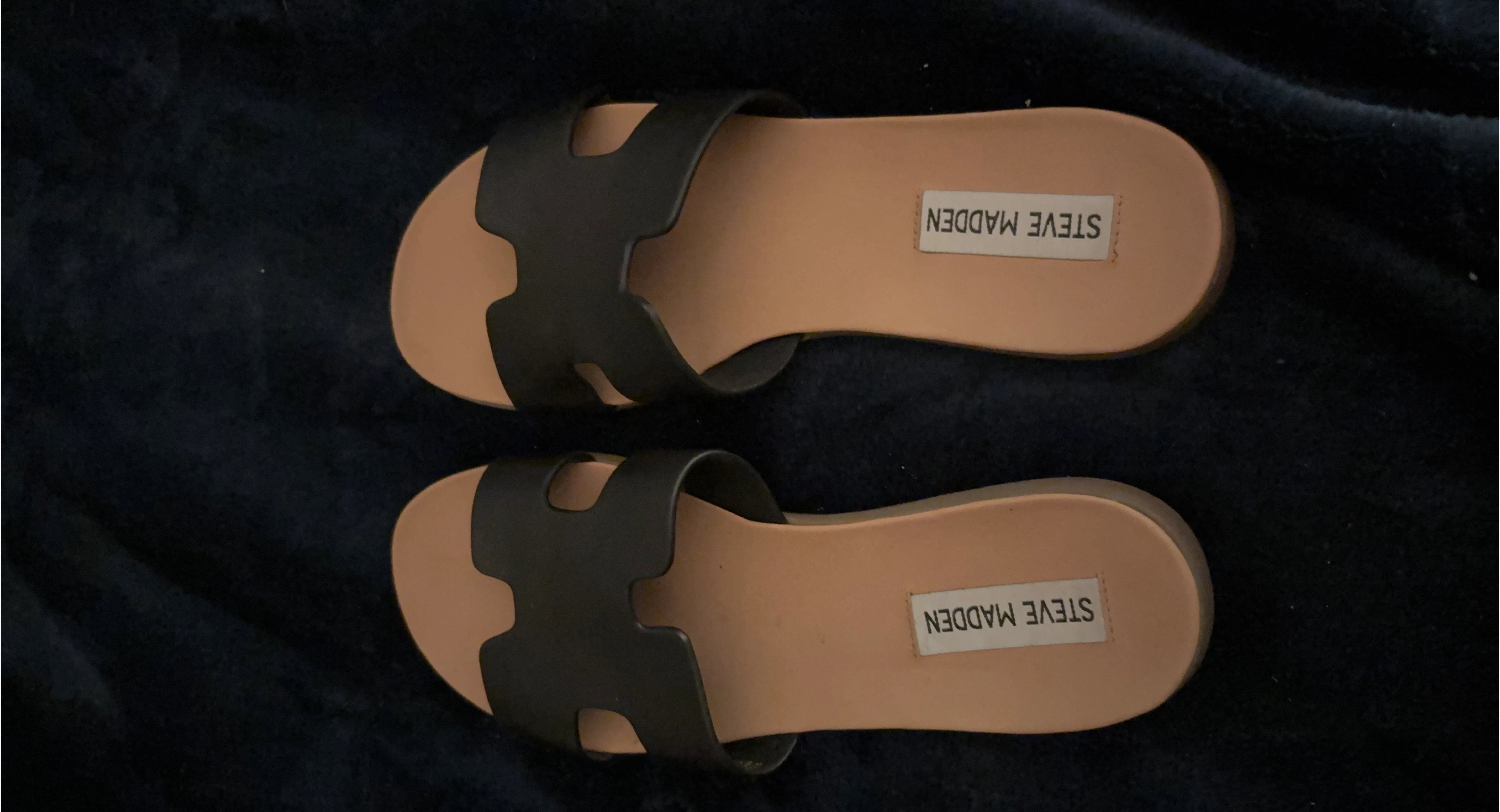 Steve Madden Black Sandals thumbnail