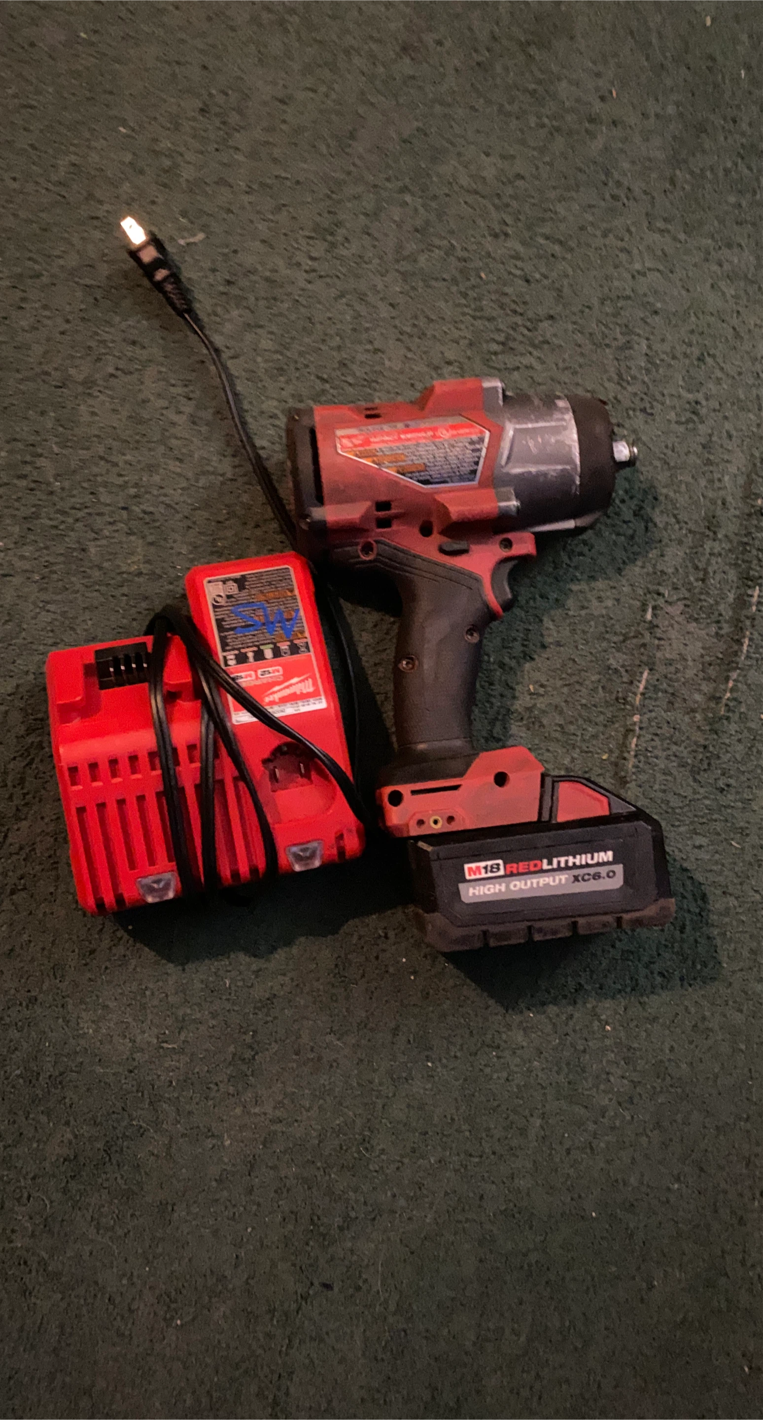 Milwaukee M18 Impact Wrench with Battery & Charger