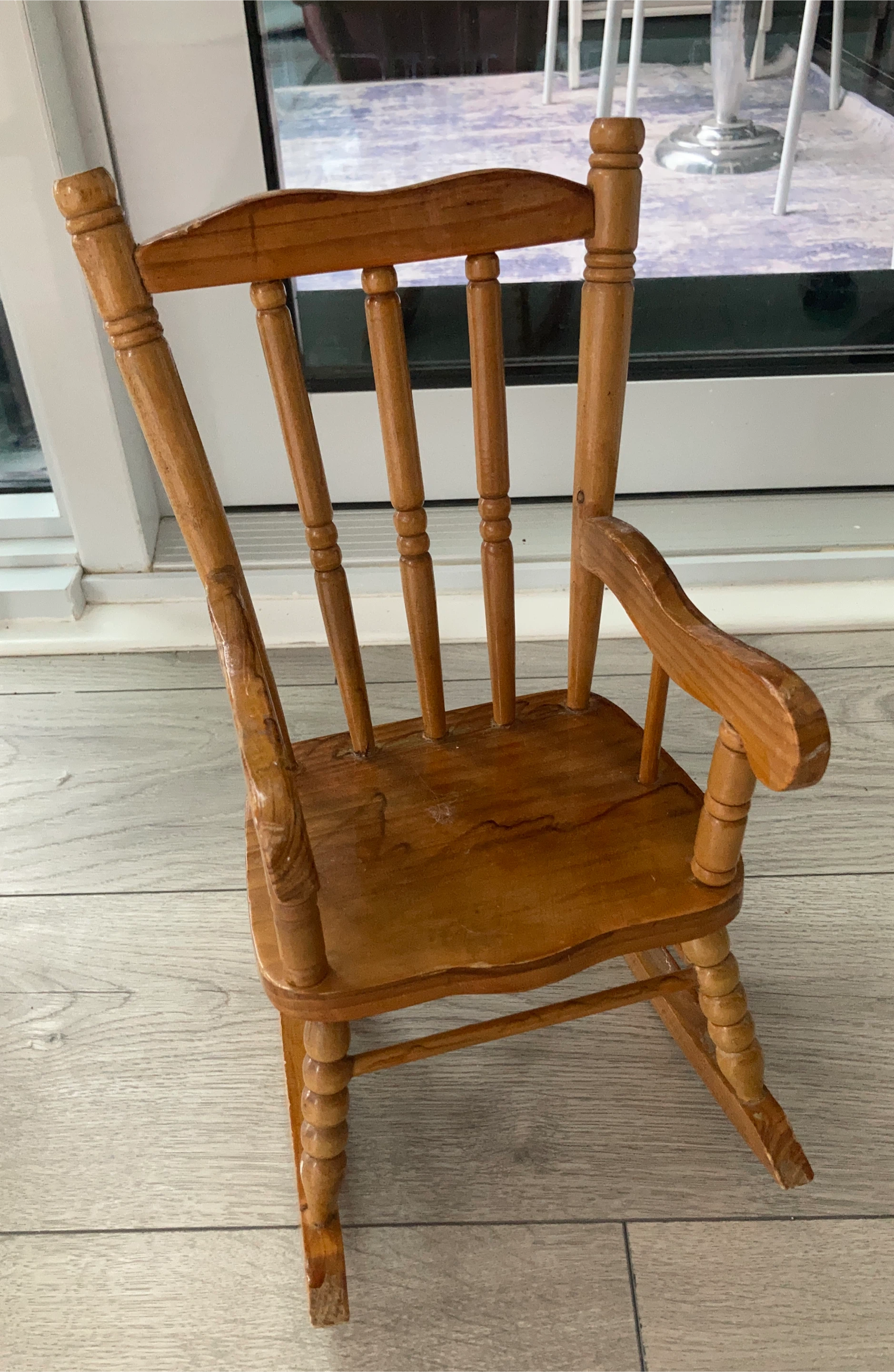 Wooden Dolls  Rocking Chair