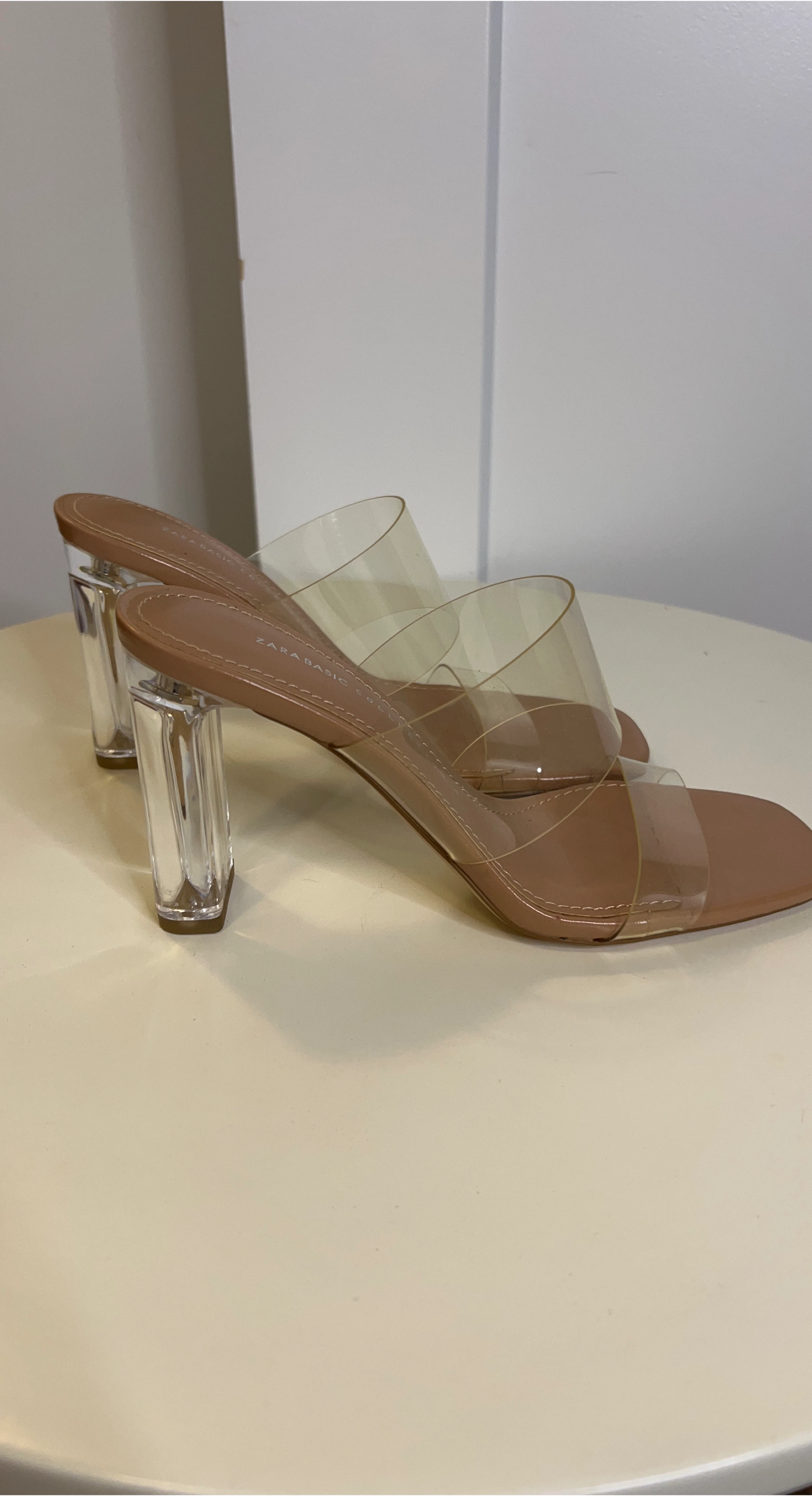 NWOT Zara Clear Heels - Size 36 thumbnail