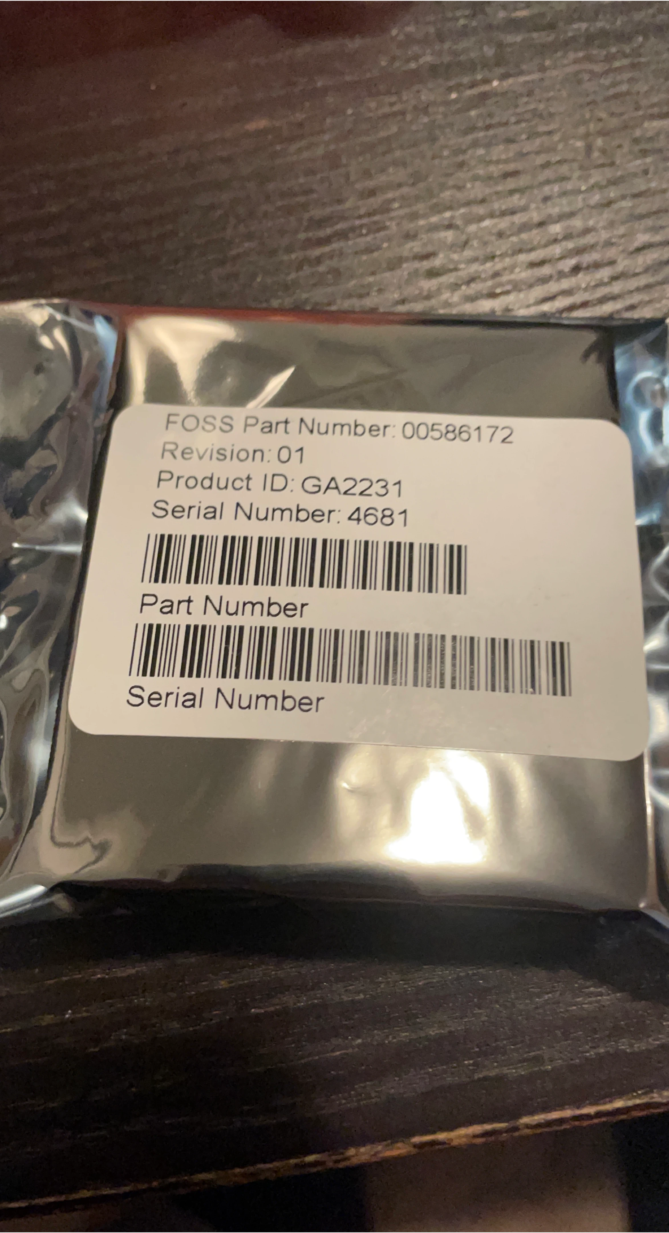 FOSS Part Number 00586172 PCB memory module thumbnail