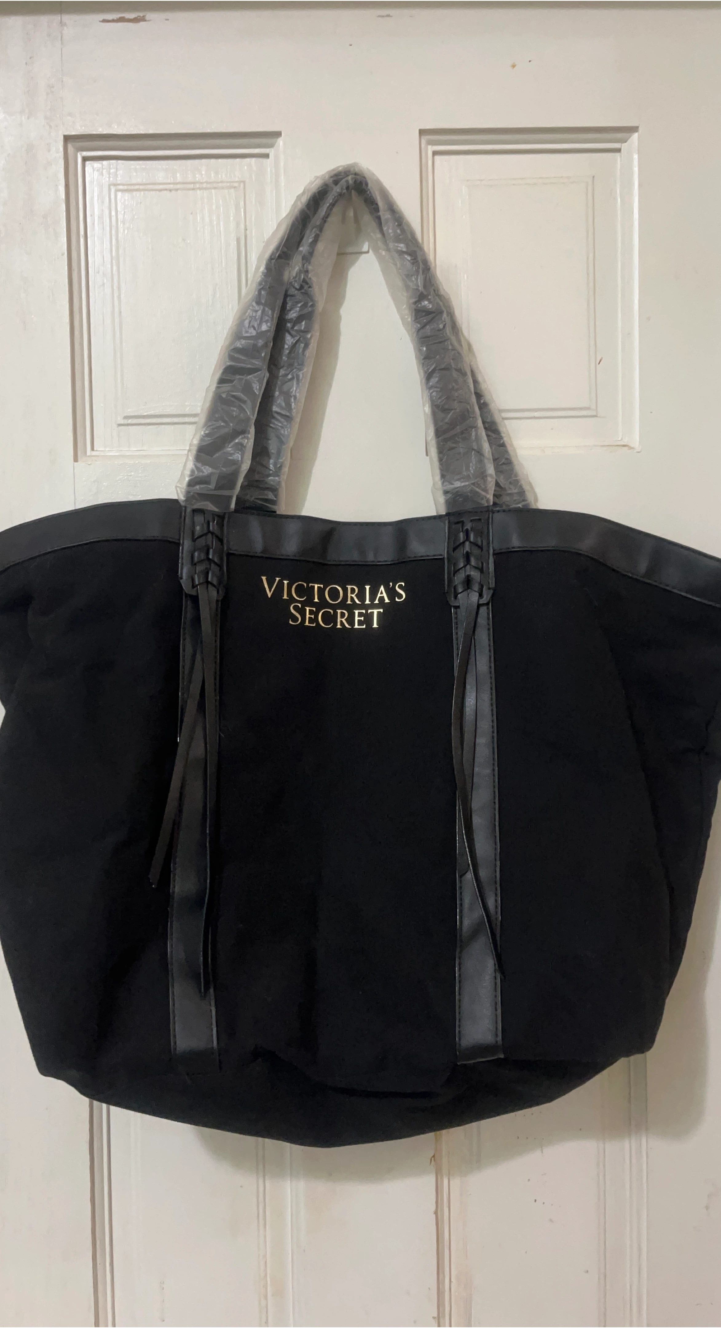 Victoria's Secret Black Tote Bag - New! thumbnail