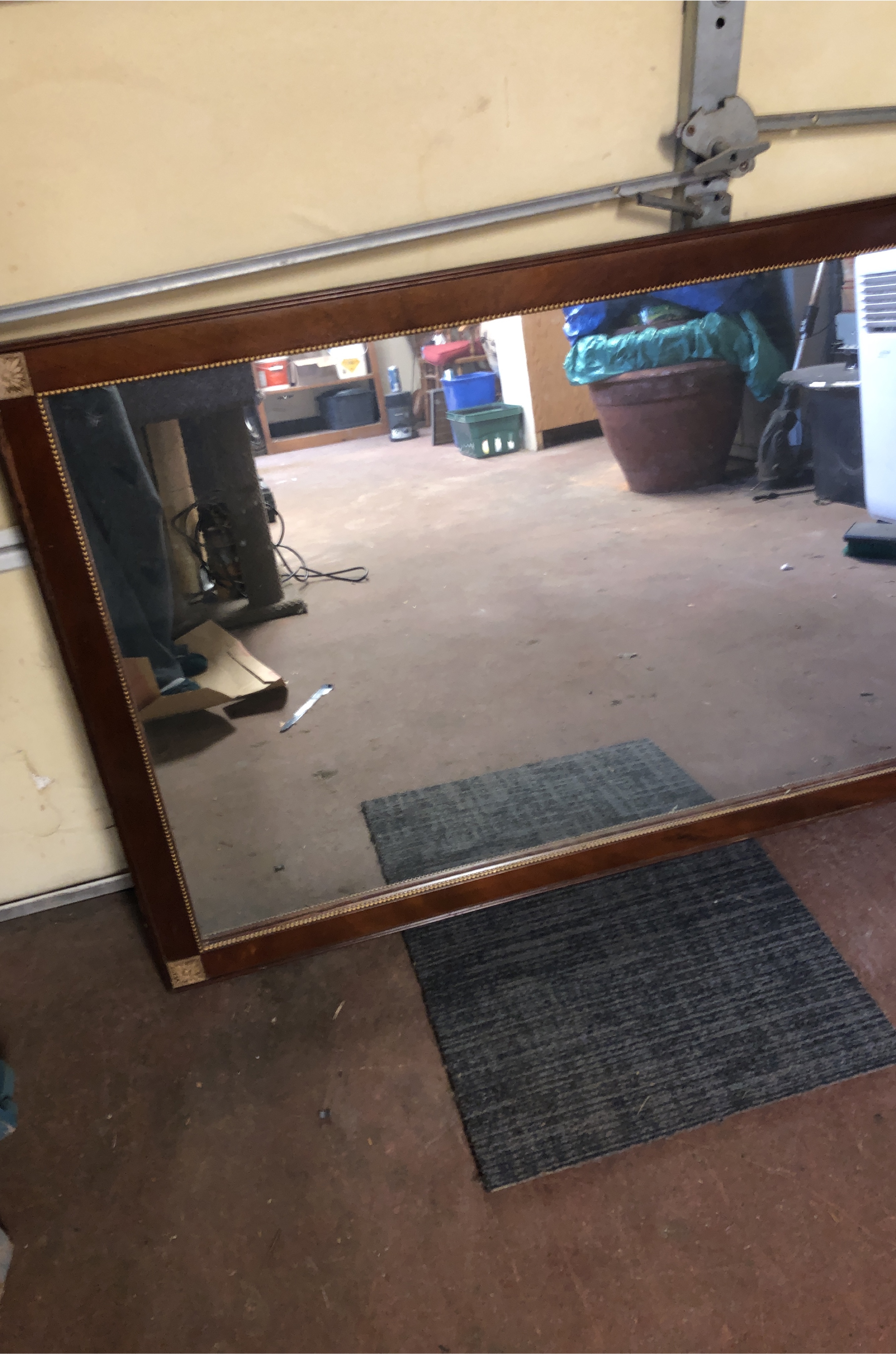 Large Framed Wall Mirror