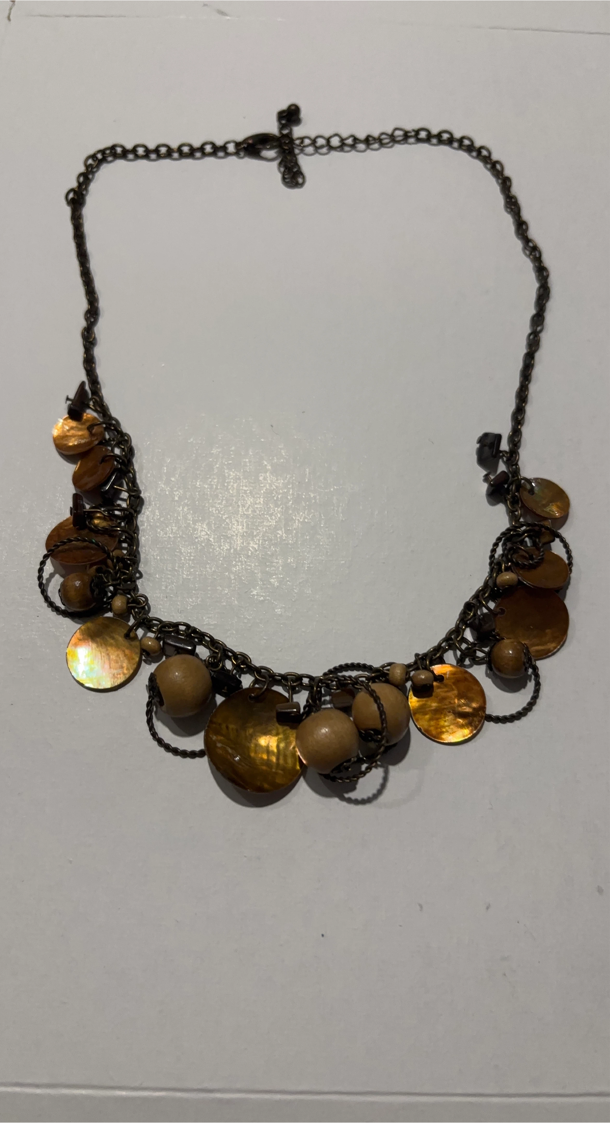 Brown & Bronze Tone Necklace thumbnail