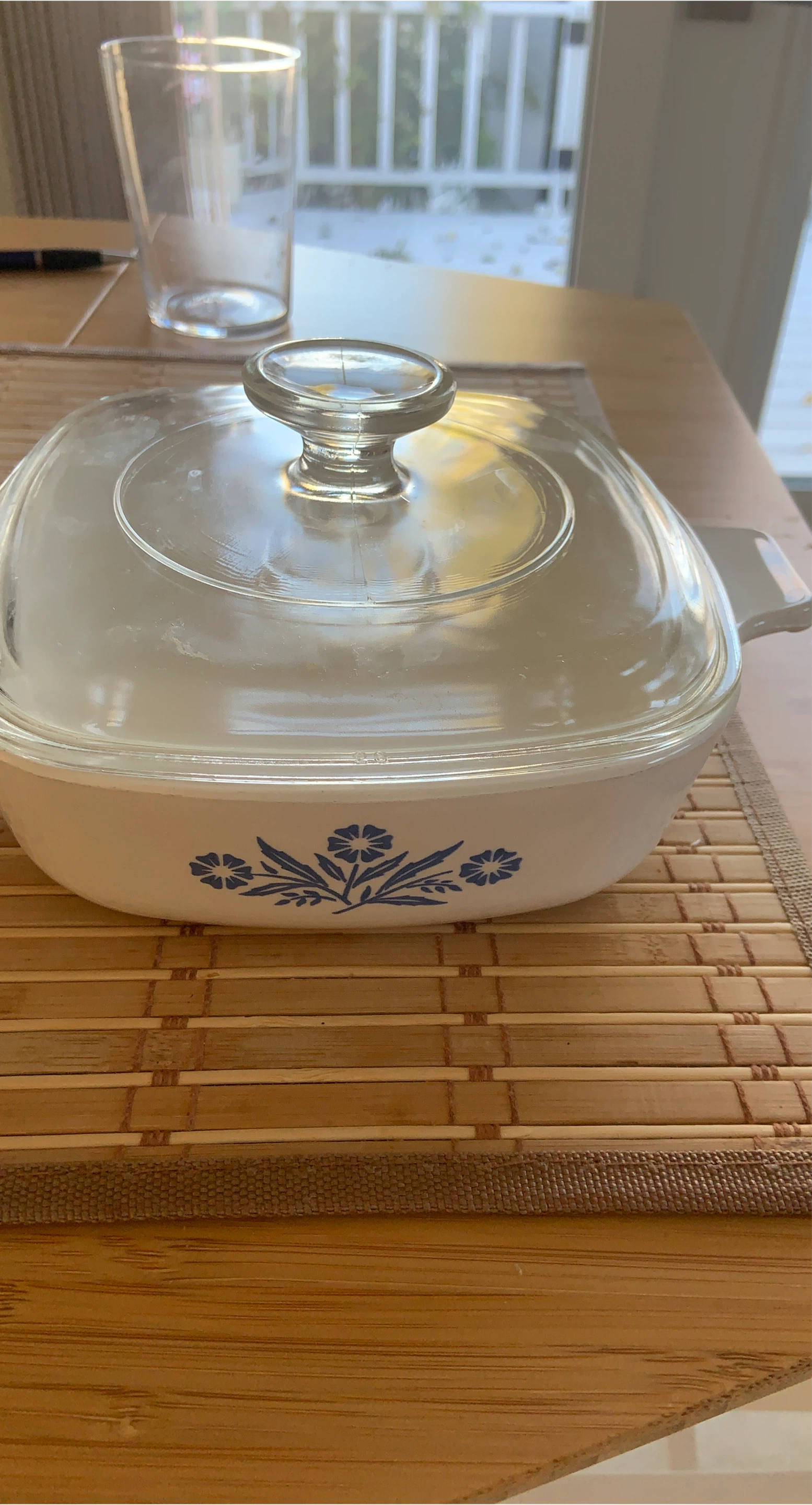 Vintage CorningWare Blue Cornflower Casserole Dish thumbnail
