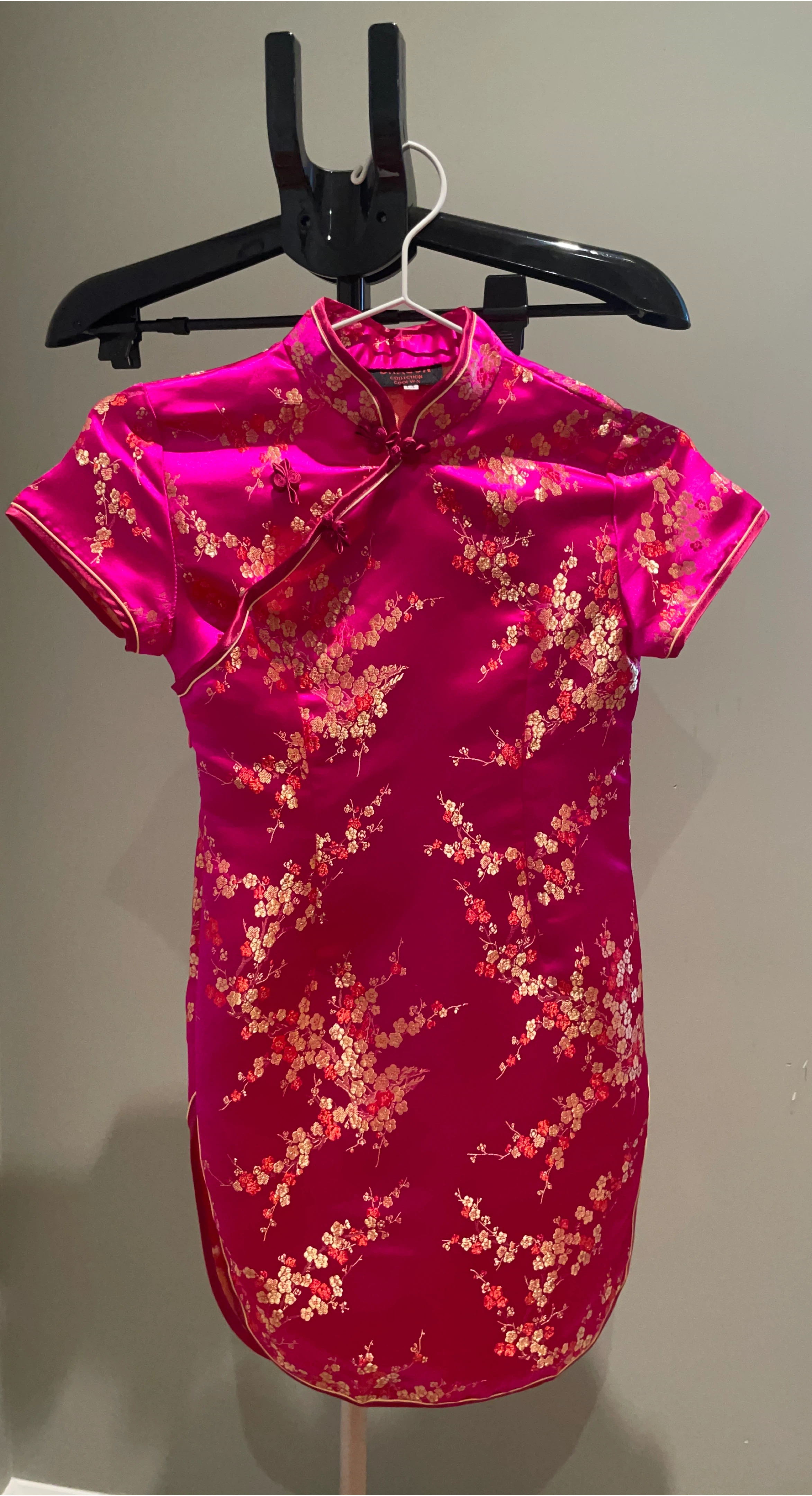 Pink Floral Cheongsam Dress thumbnail