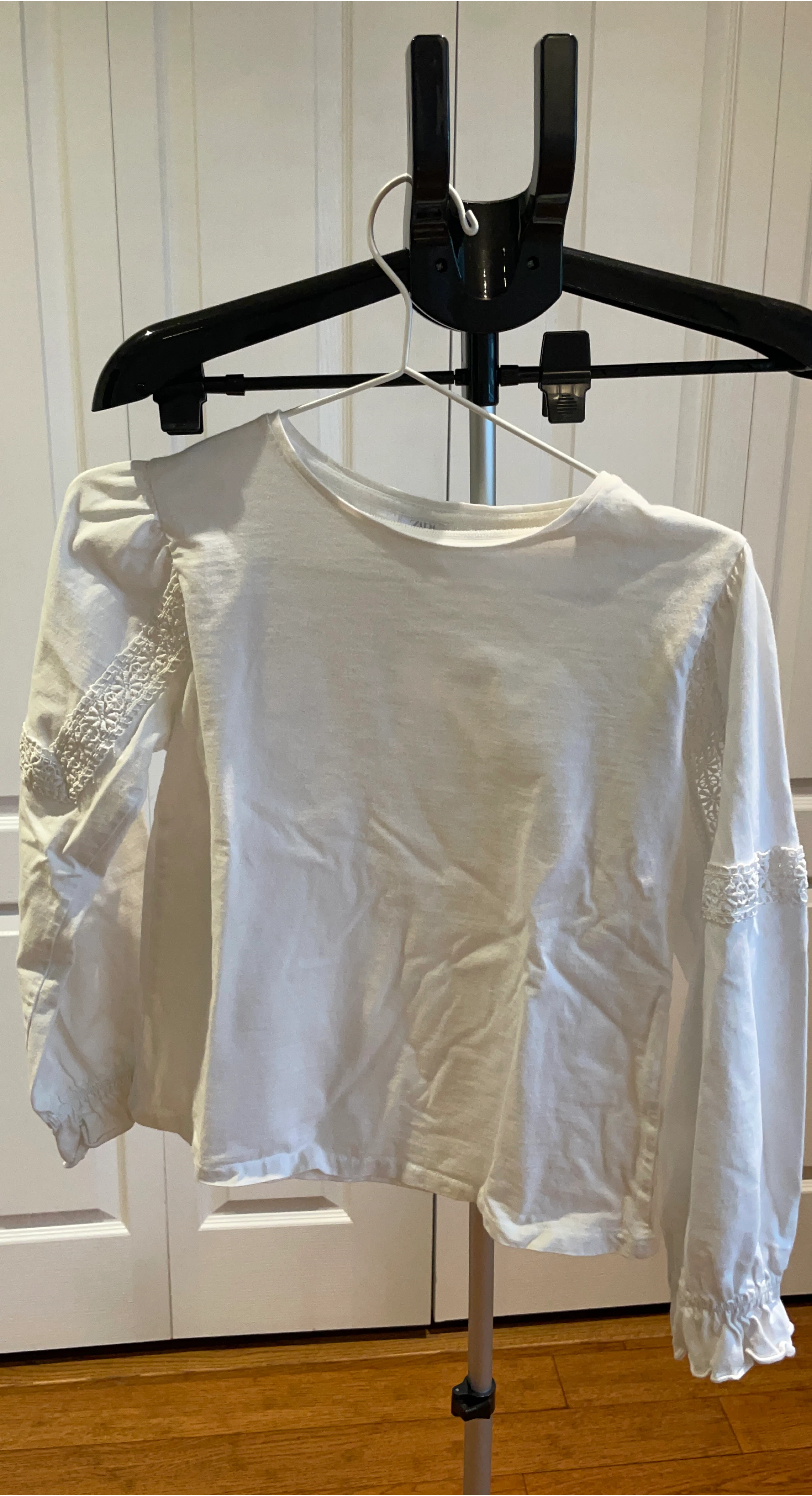 Zara White Long Sleeve Top thumbnail
