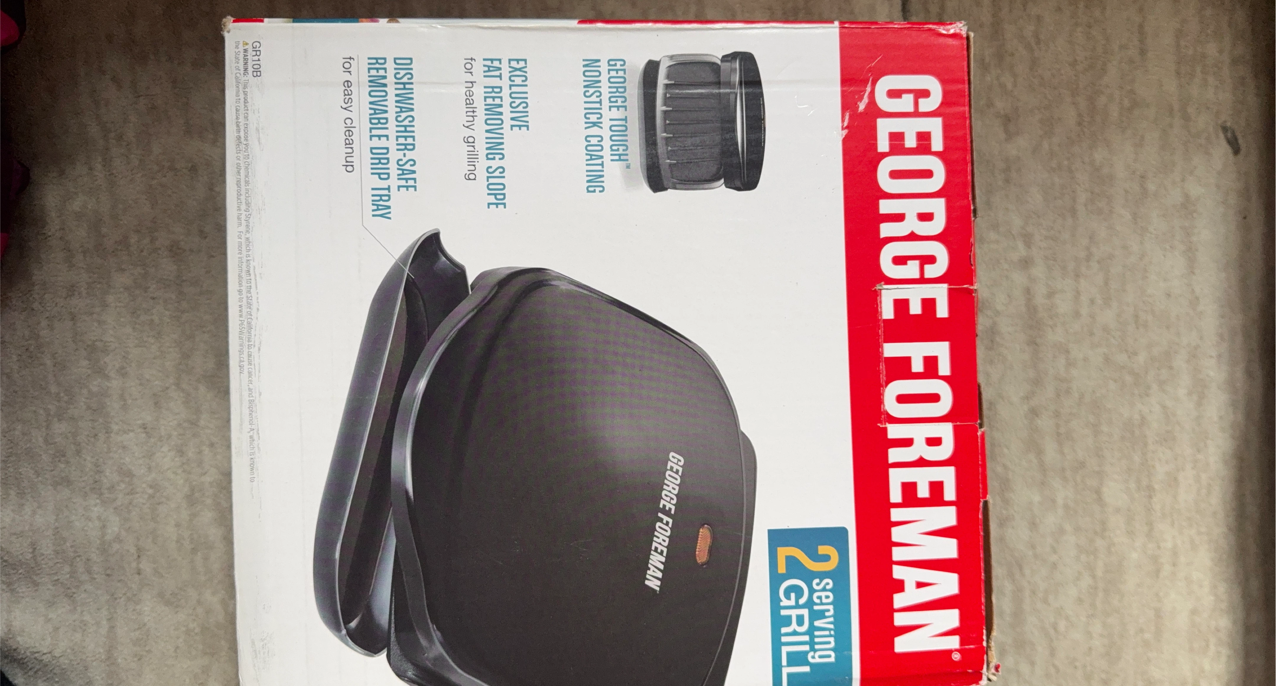 George Foreman 2-Serving Grill brand new thumbnail