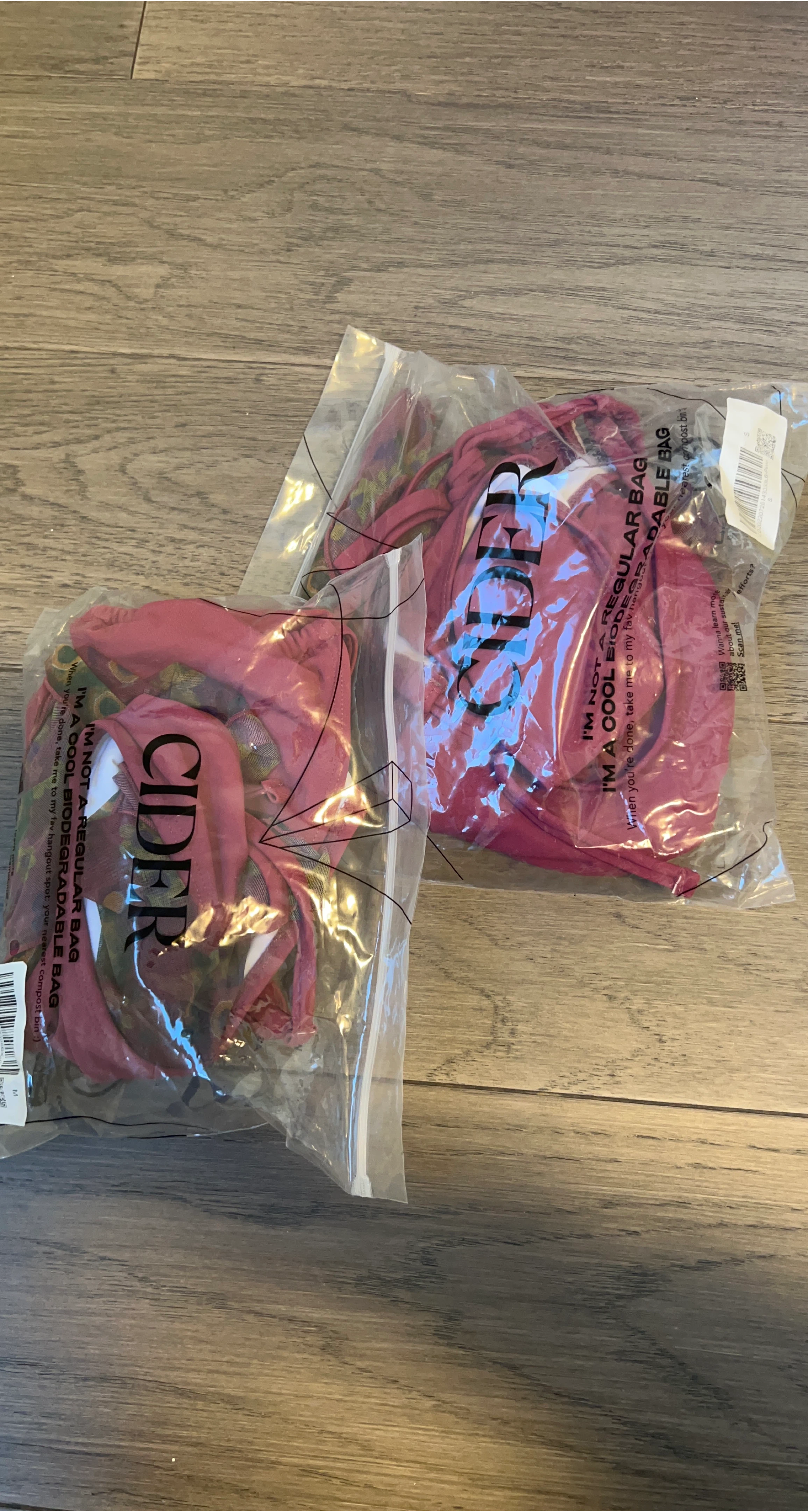 New Cider Carmine Bikini with Floral Sarong