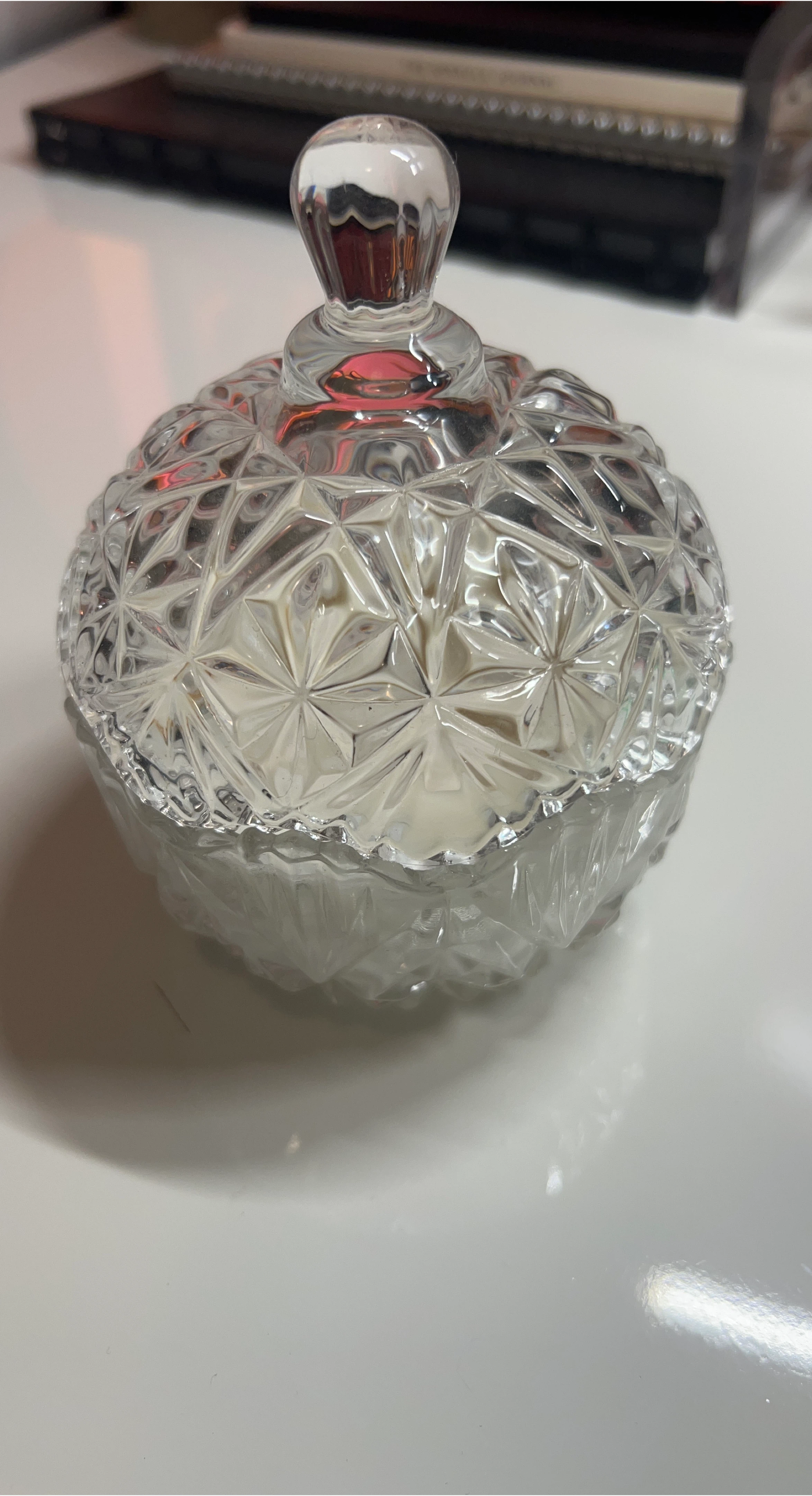 Natural Soy Wax Crystal Candle with Lid image indicator(1)