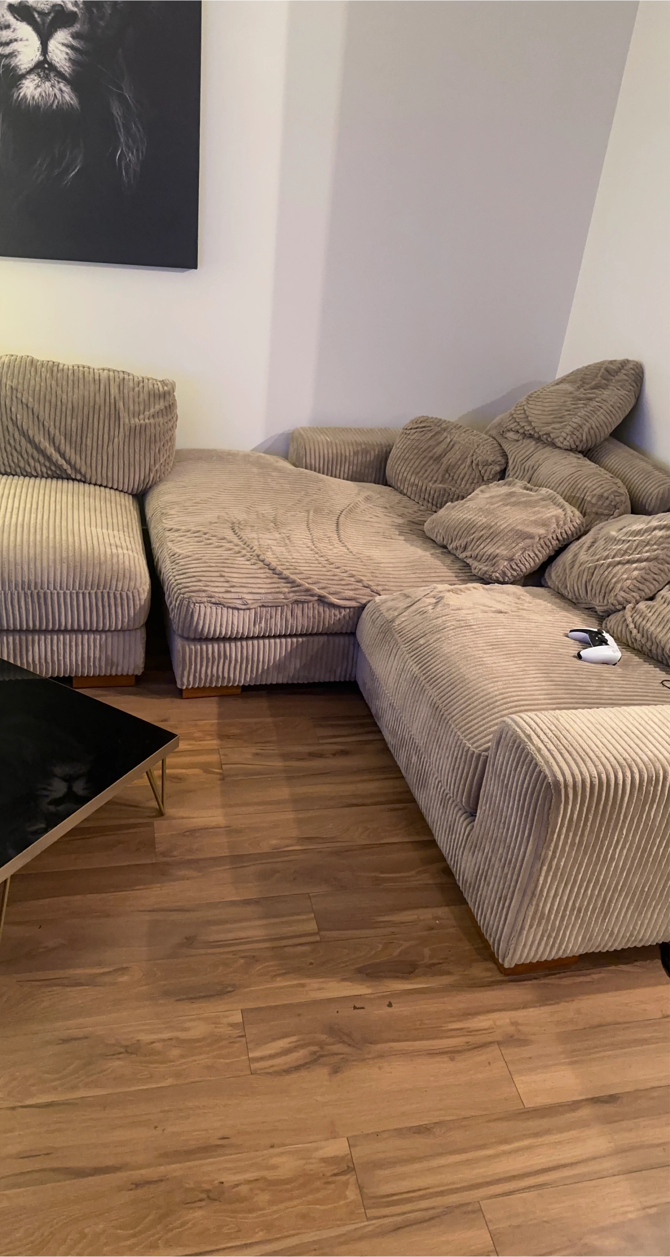 Corduroy Sectional Sofa