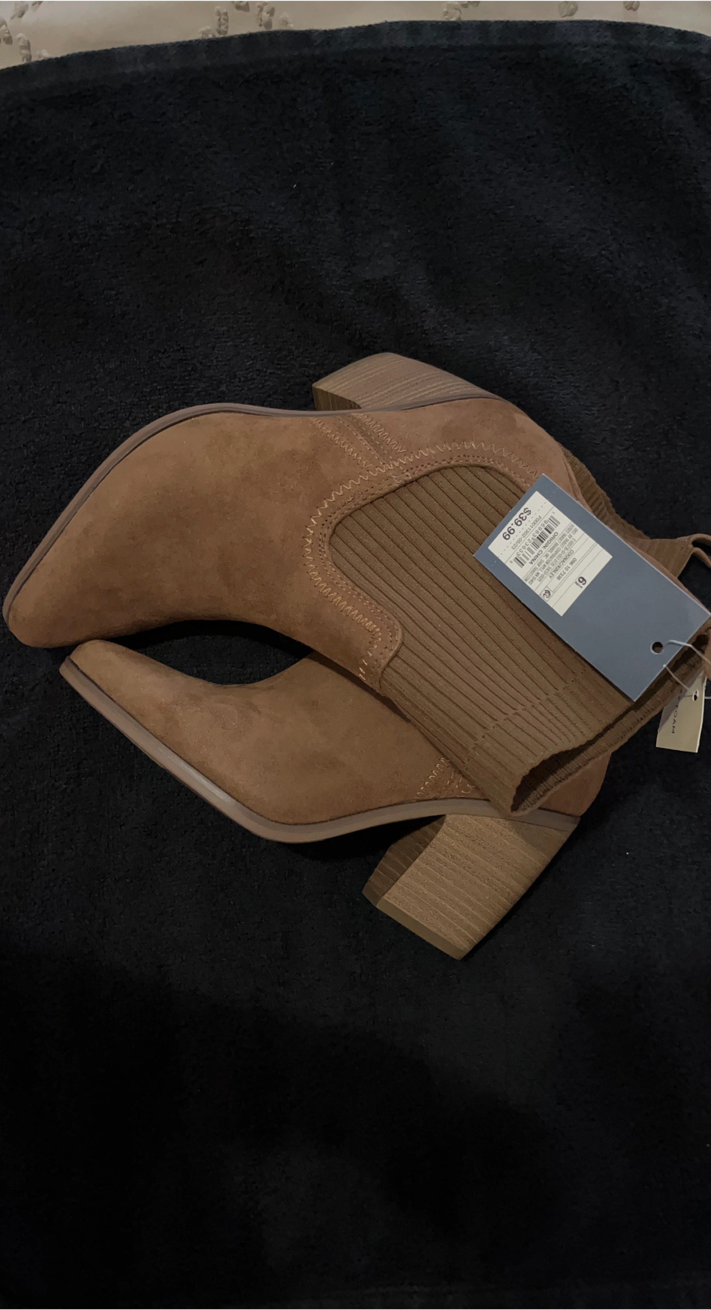 Universal Thread Women's Brown Booties Size 8 - New thumbnail