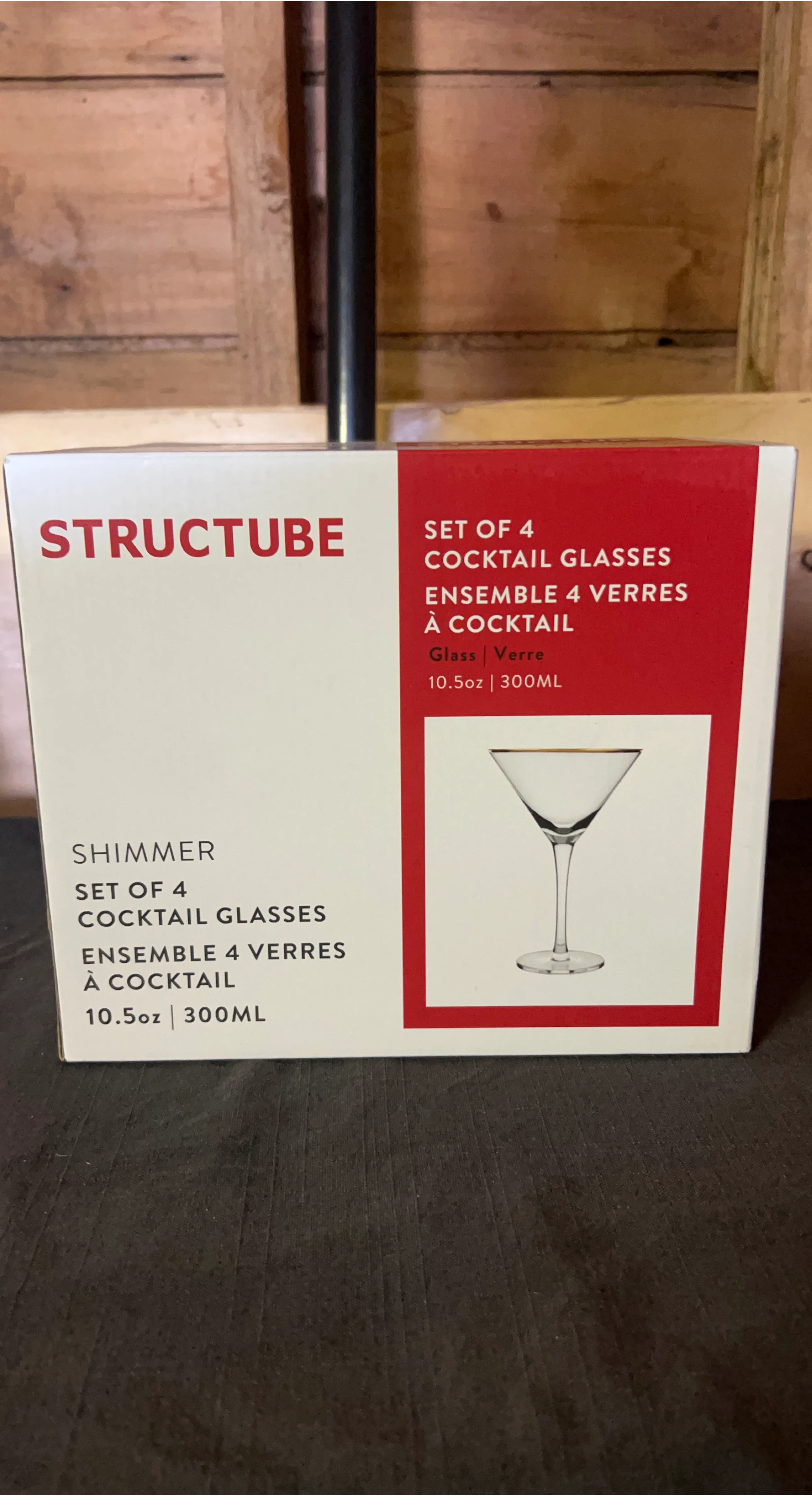 🥕DISCONTINUED NEW StructUBE  Set of 4 Cocktail Glasses thumbnail