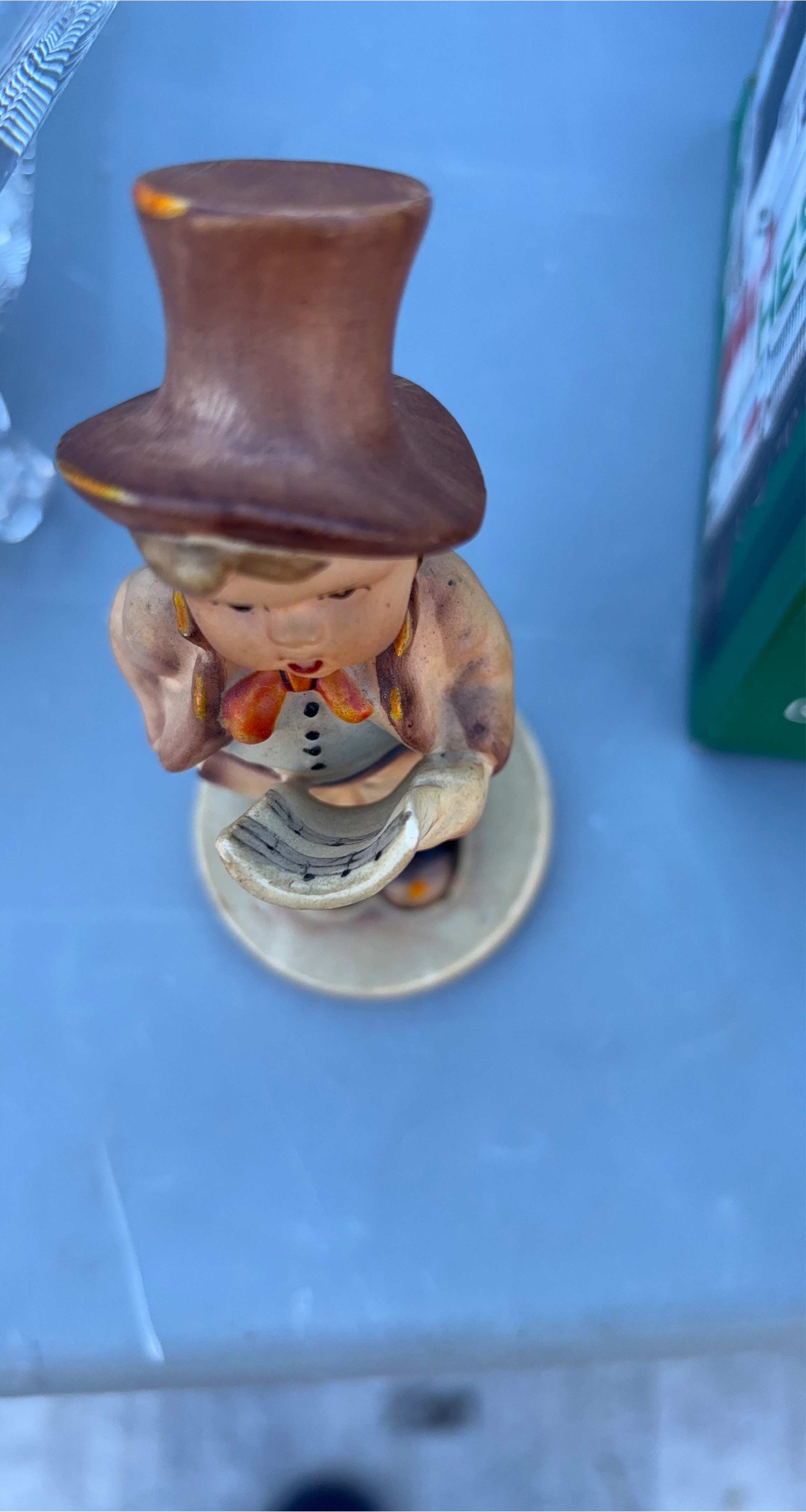 Vintage Boy Figurine with Top Hat thumbnail