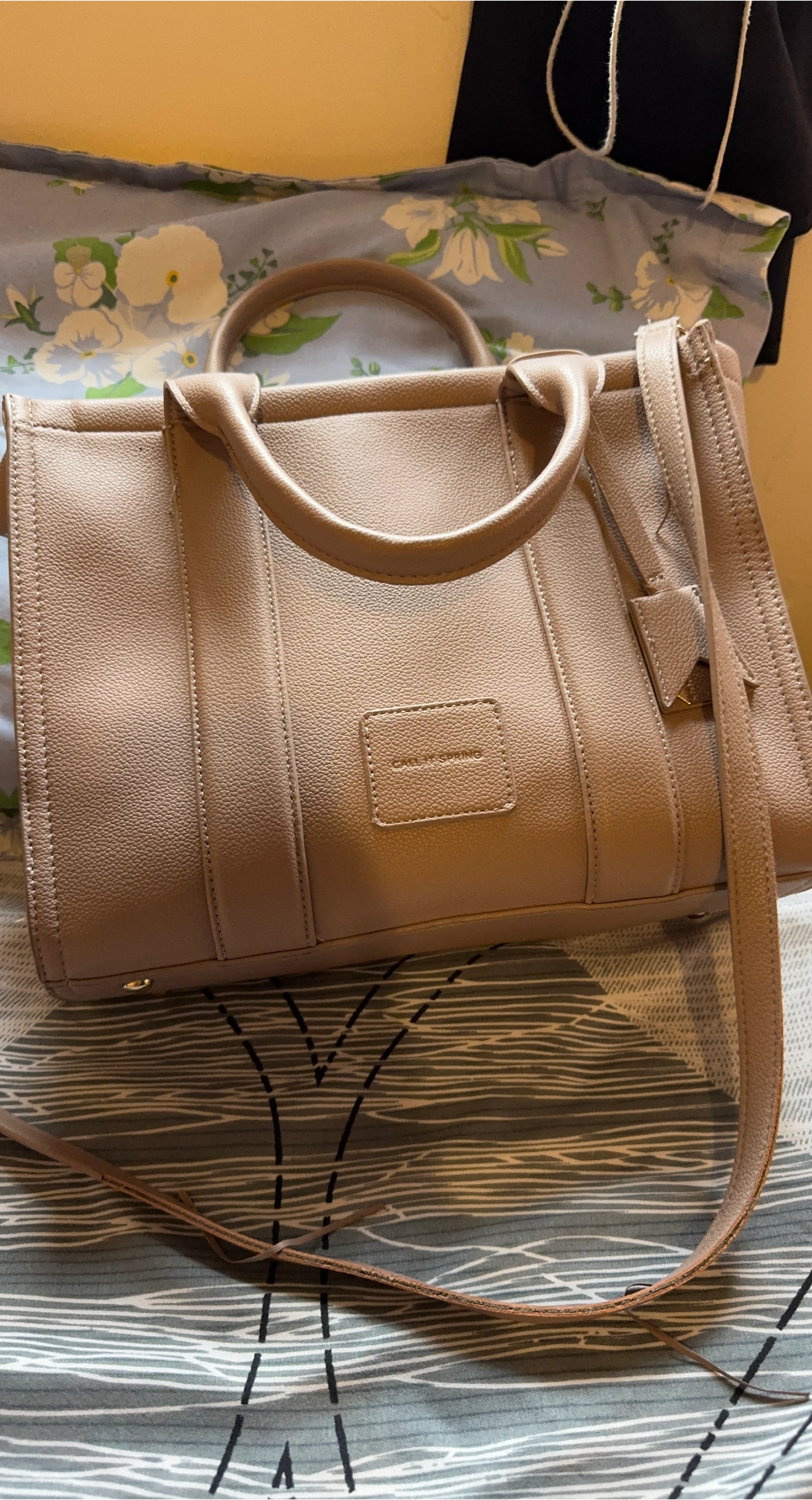 Call It Spring Beige Tote Bag