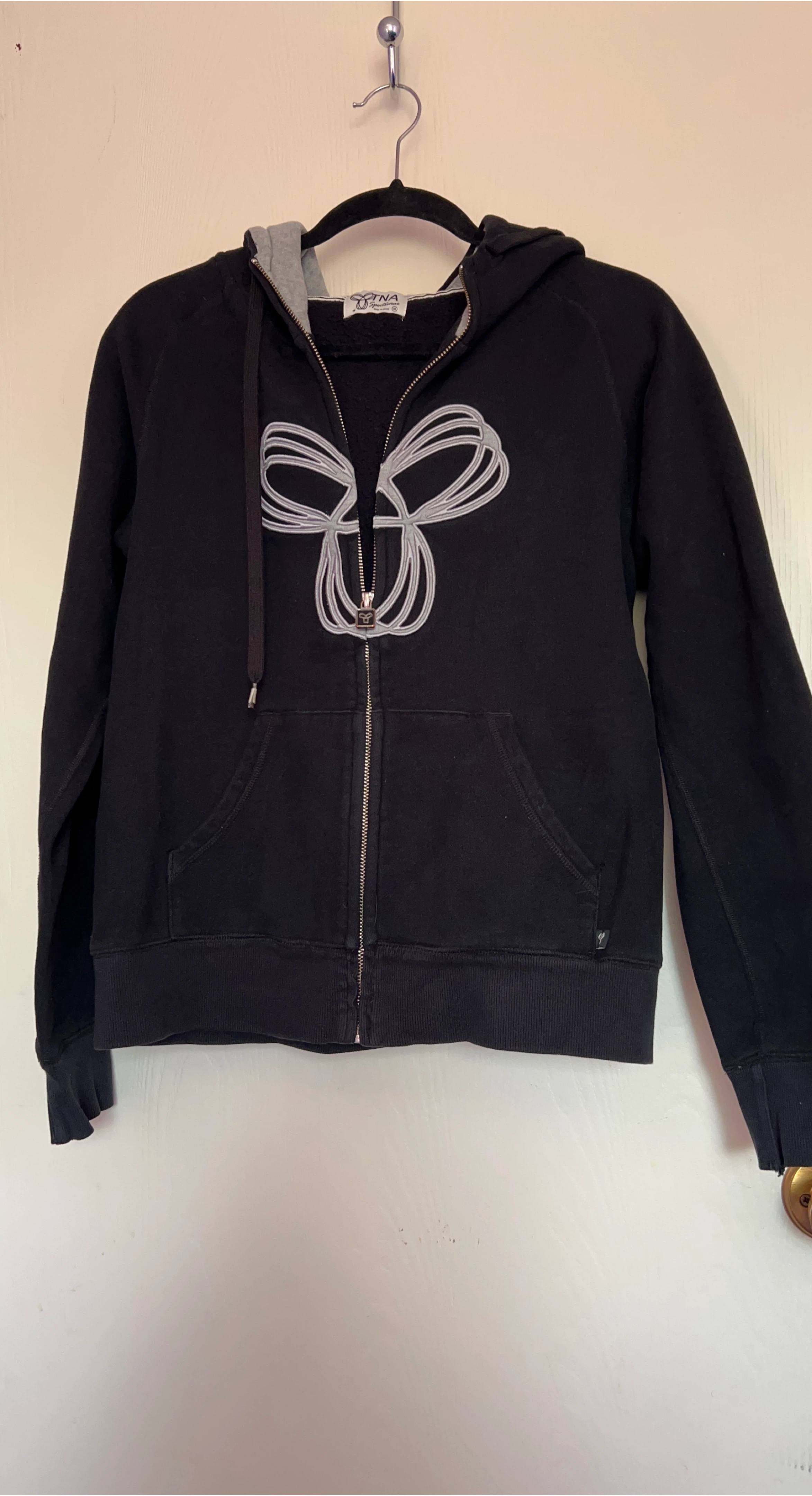 TNA Zip-Up Hoodie - Black Size  - Medium