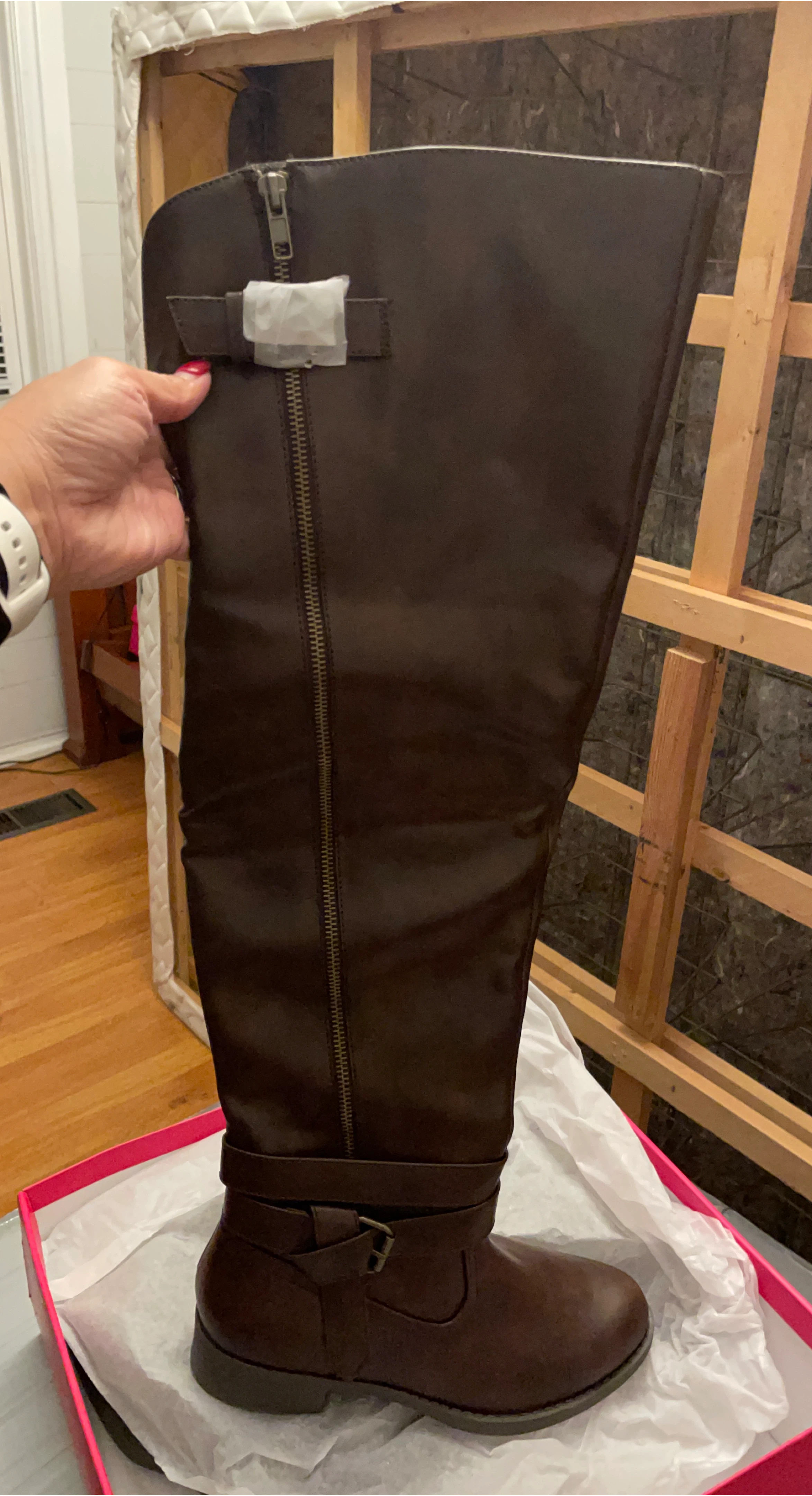 Vince Camuto Brown Riding Boots, Size 7 thumbnail