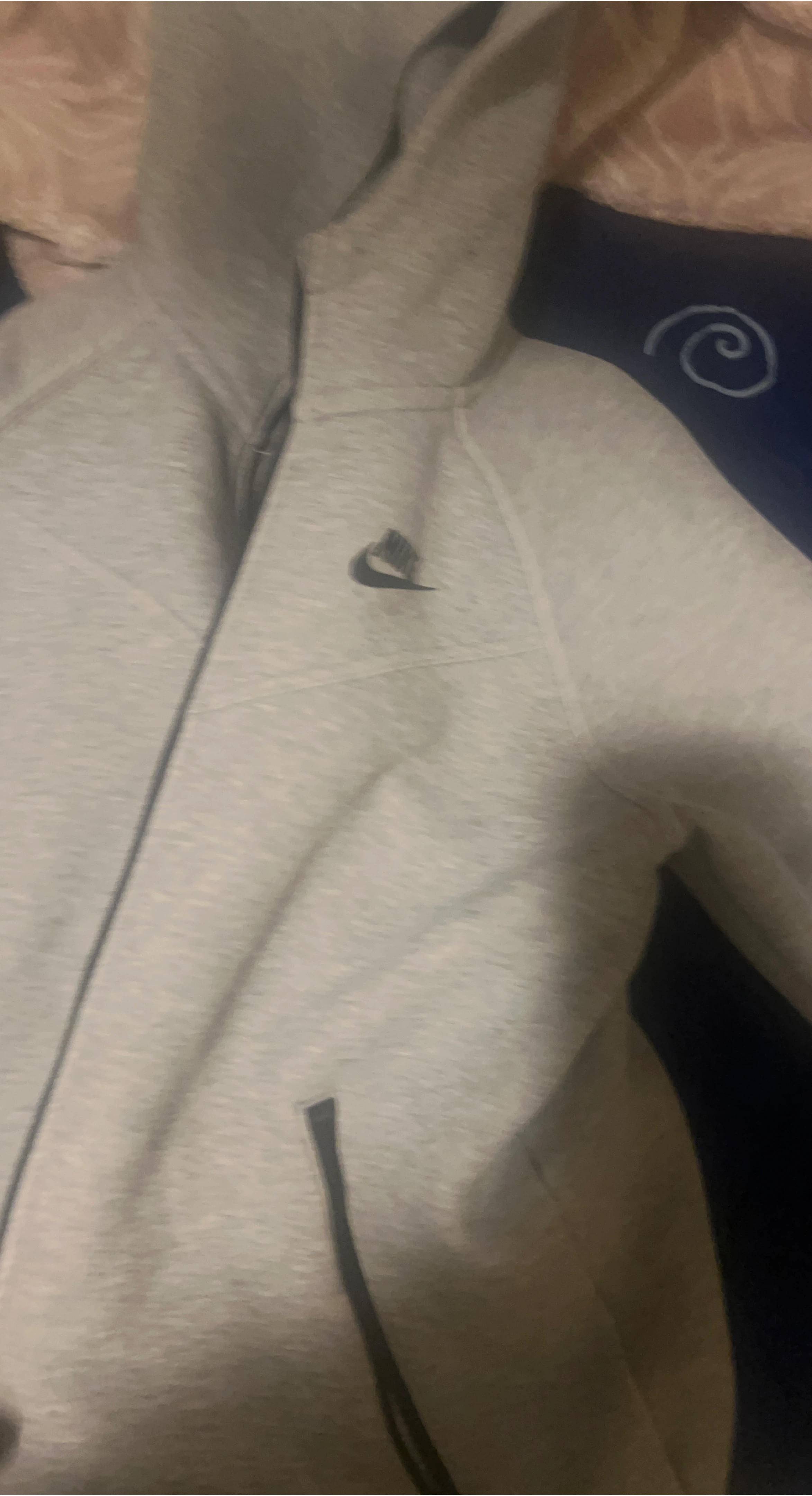 Nike Tech Fleece Hoodie - Grey, Size XL thumbnail