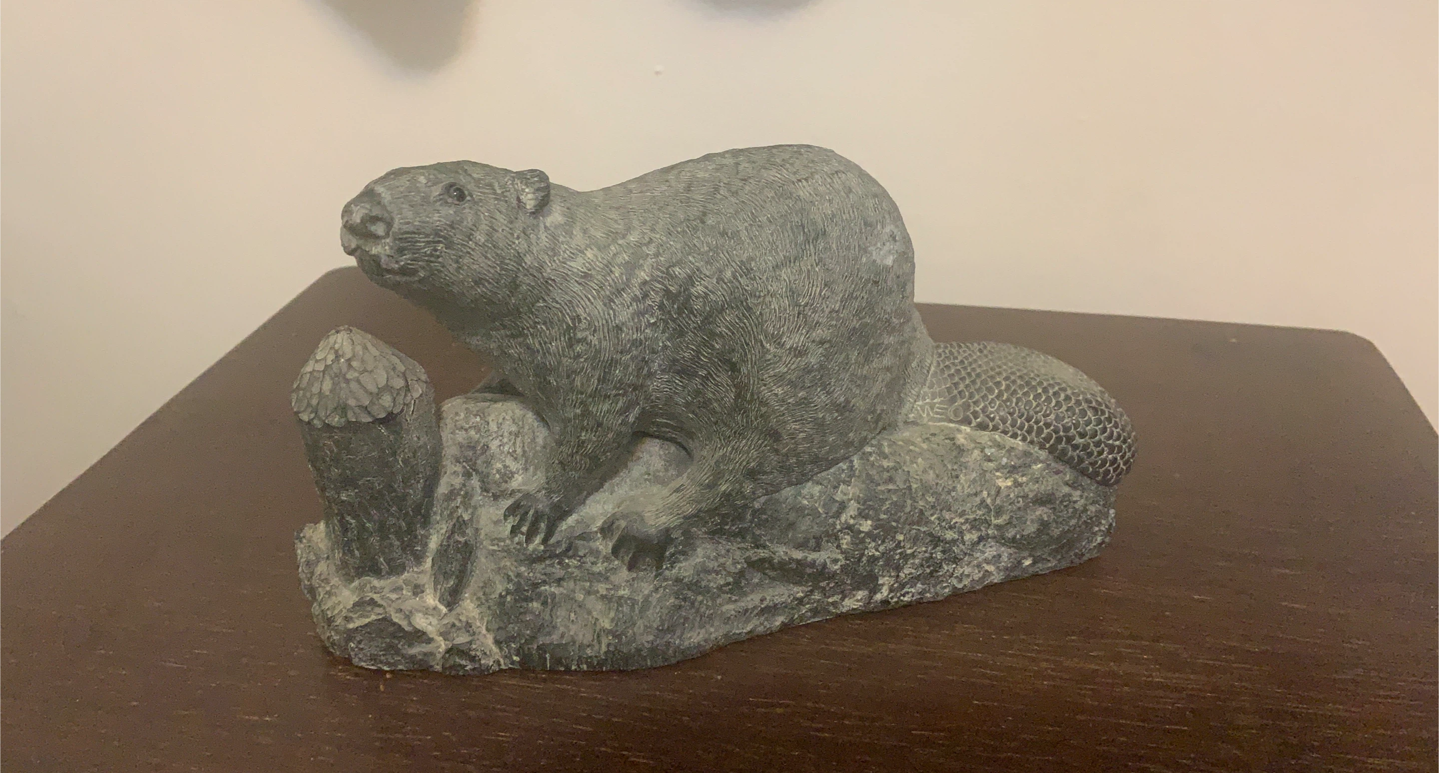 Stone Beaver Sculpture thumbnail