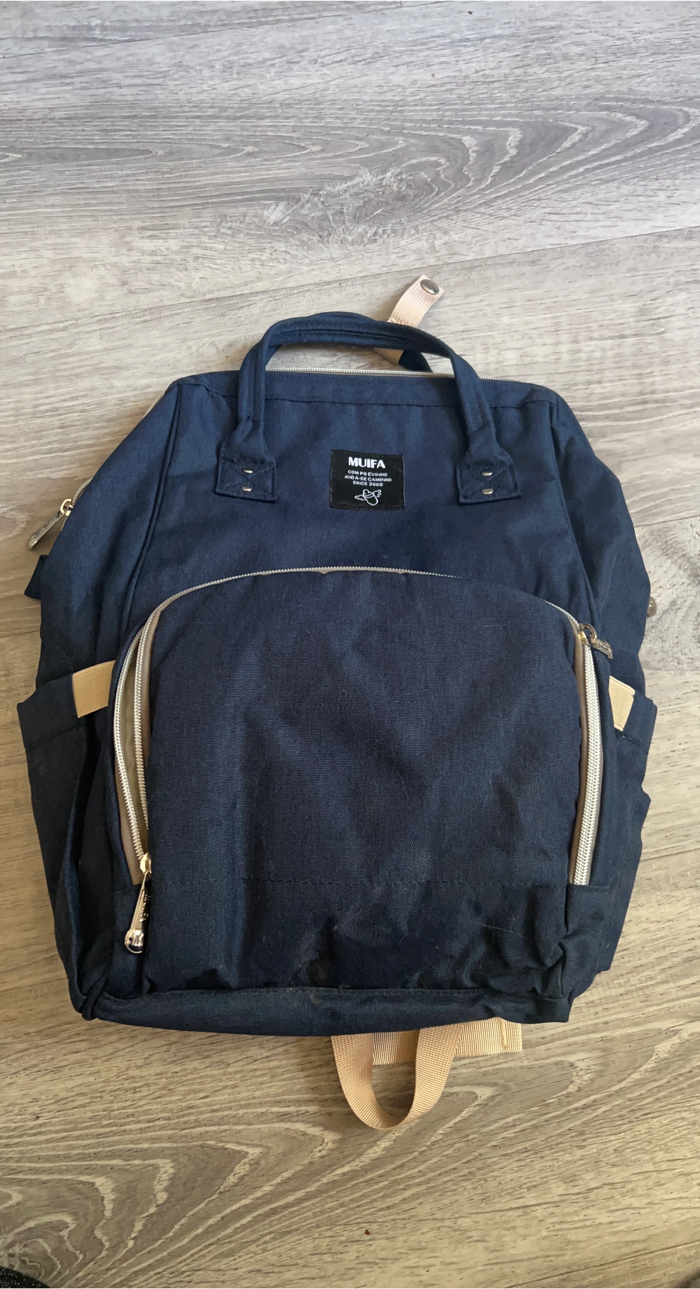 MUIFA Diaper Bag Backpack - Navy Blue