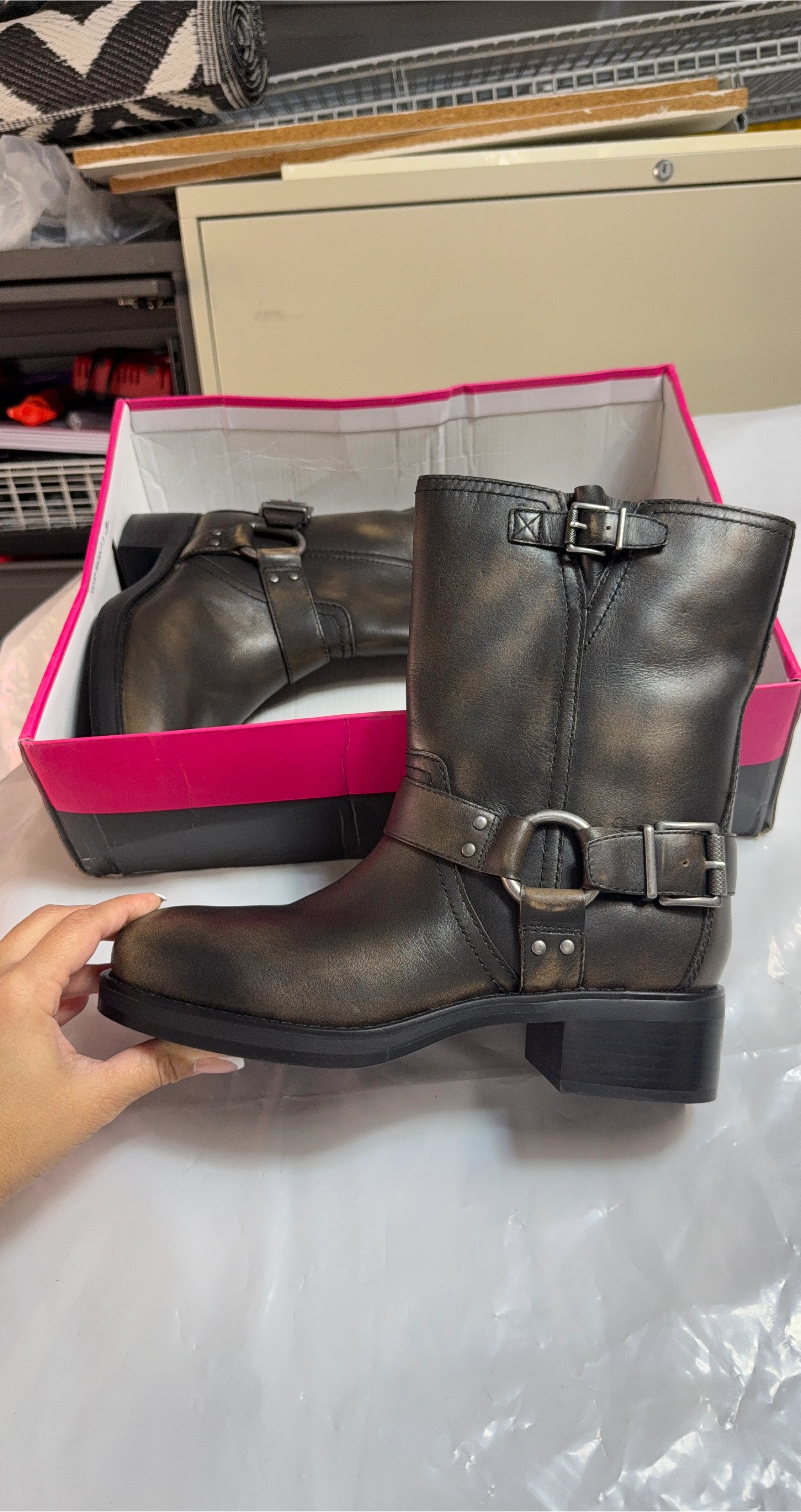 Vince Camuto Brown Leather Women's Boots