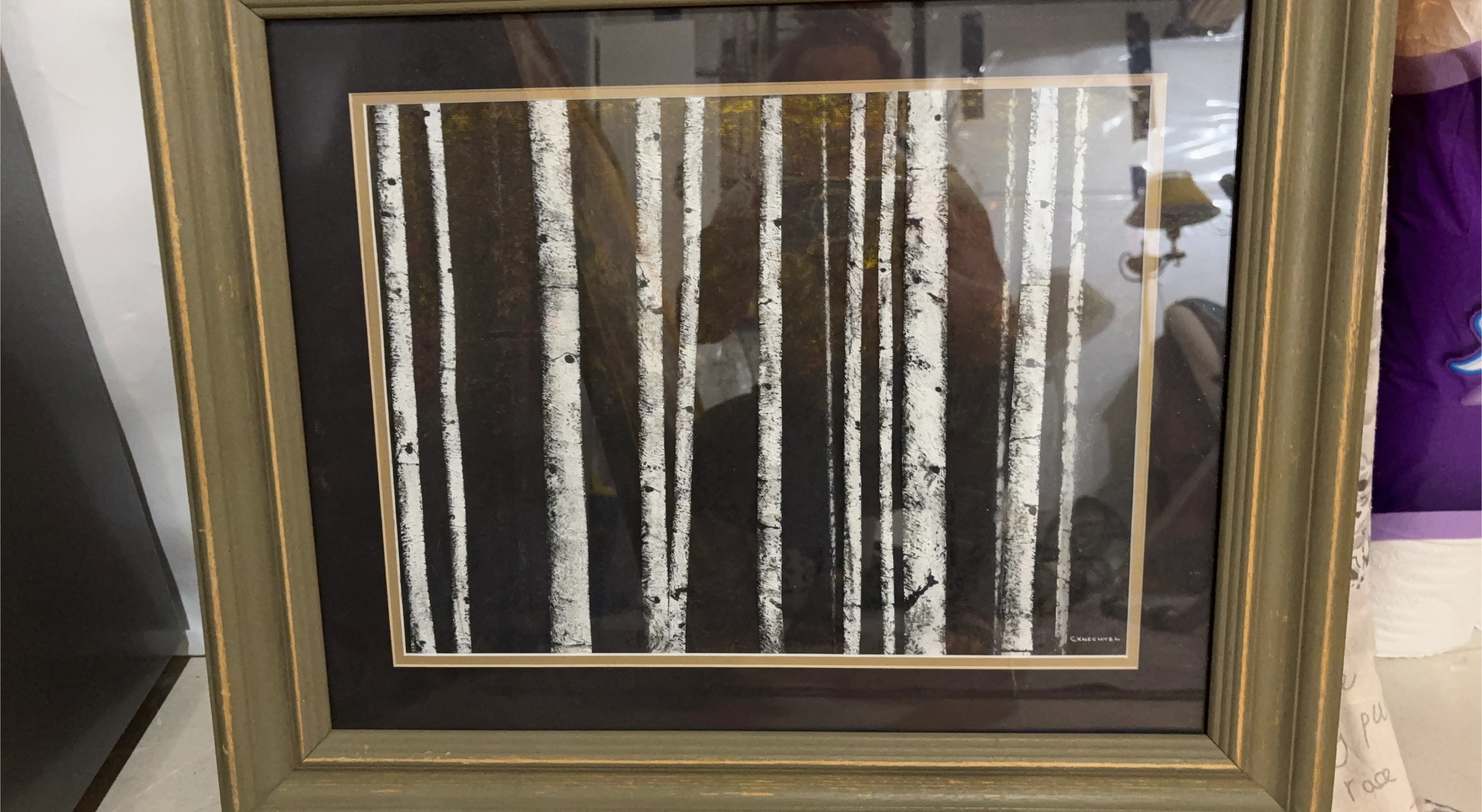 Framed Birch Tree Print