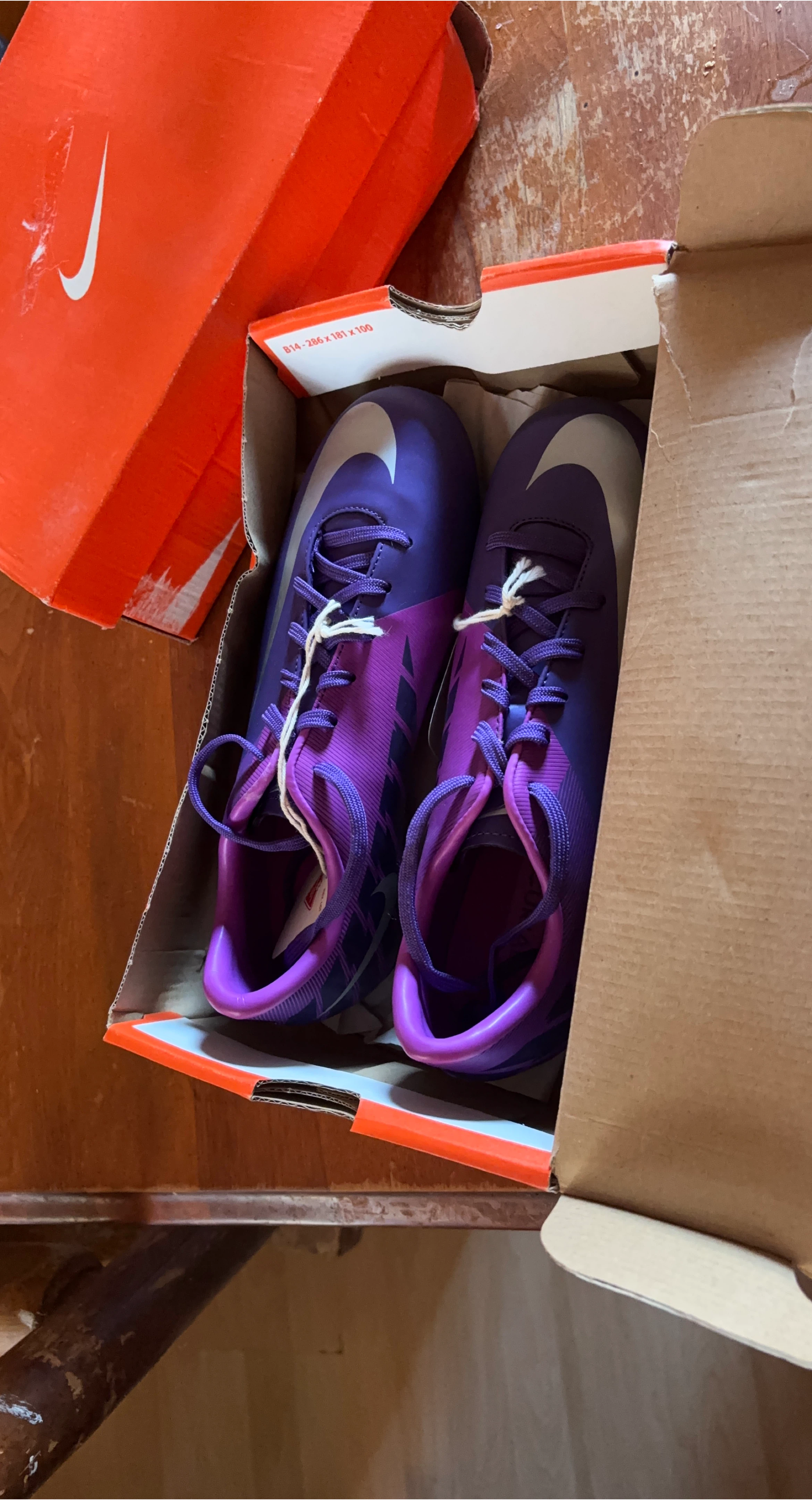 Nike Purple Soccer Cleats