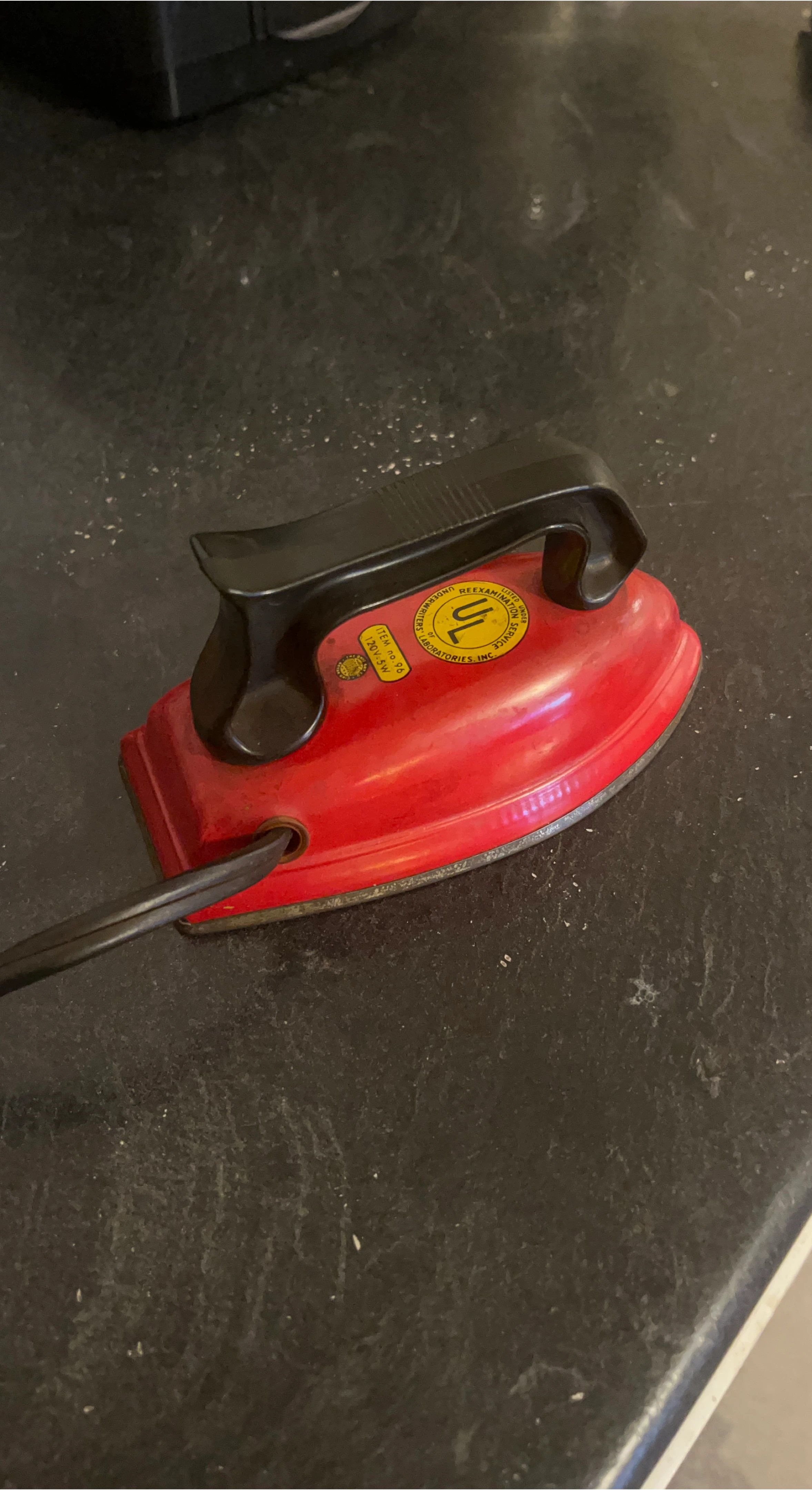 Vintage Underwriters Laboratories Toy Iron thumbnail