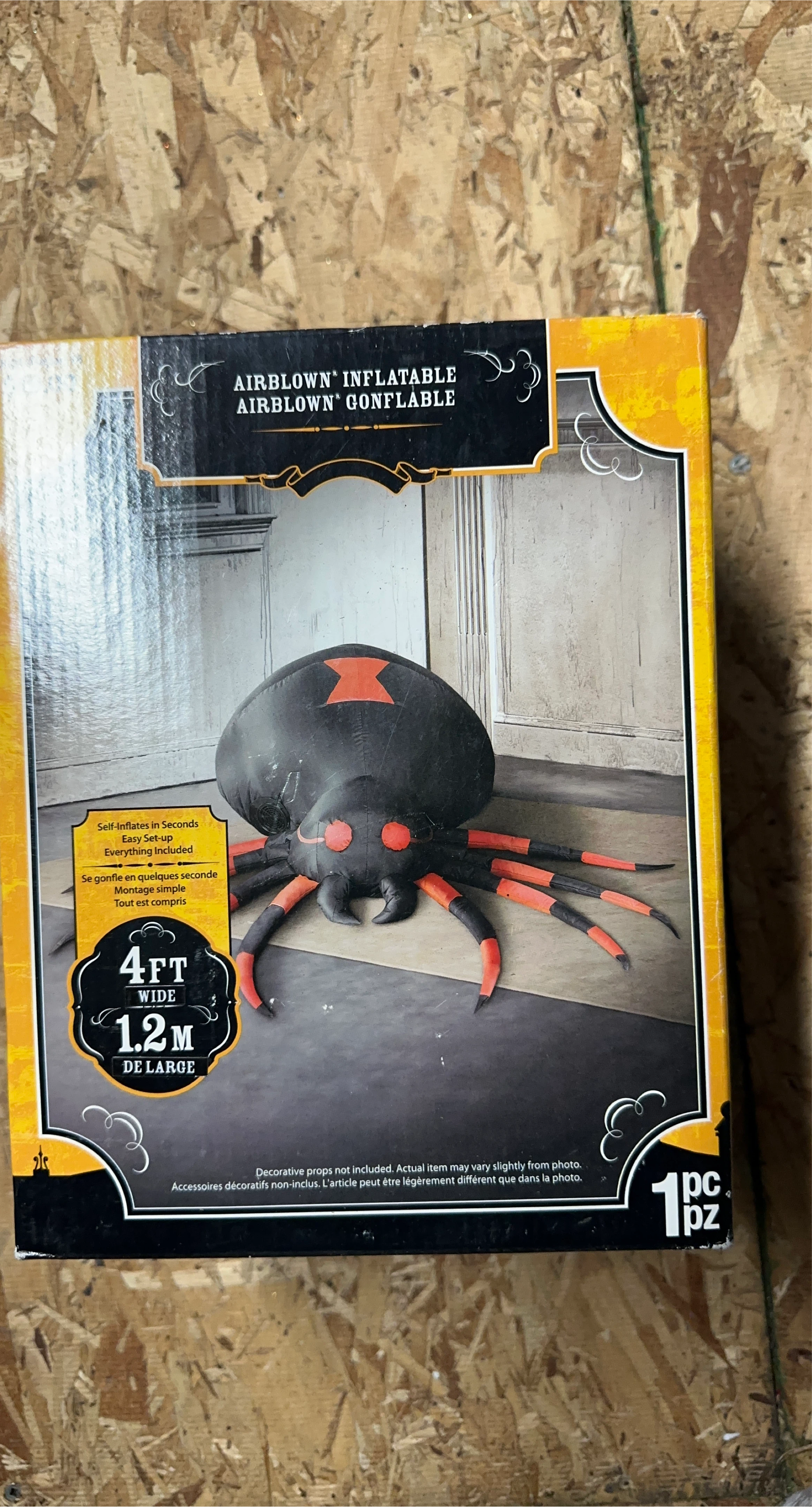 Airblown Inflatable Spider - 4ft Wide thumbnail