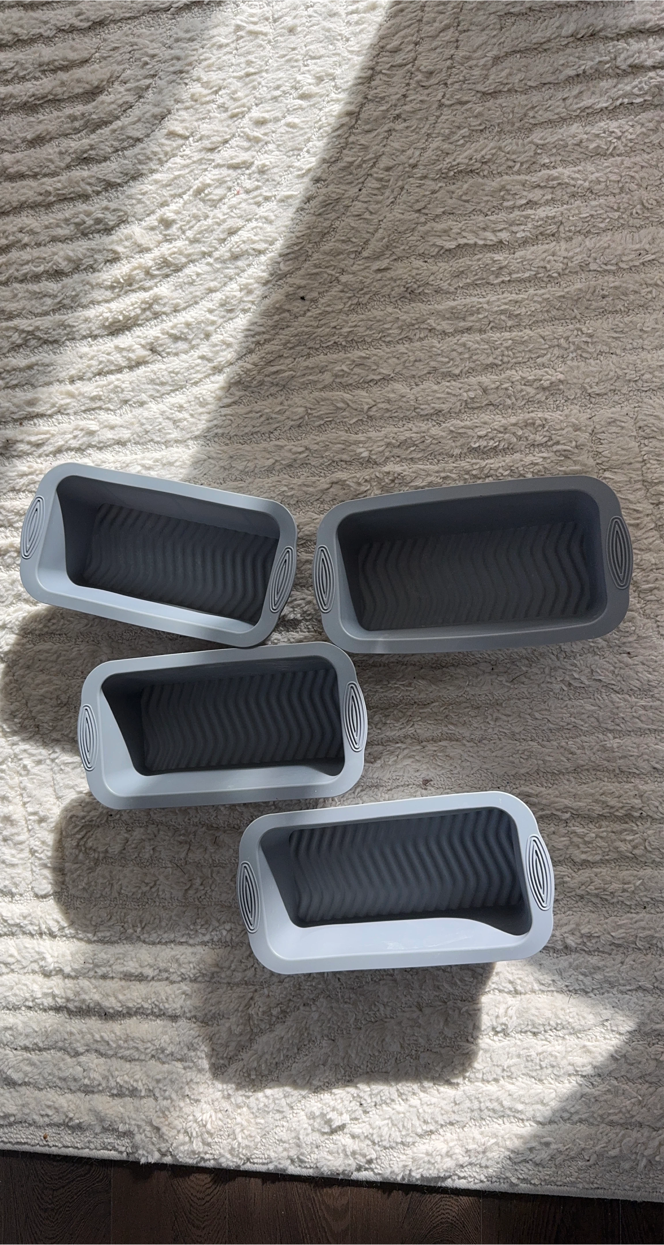 Grey Silicone Loaf Pans
