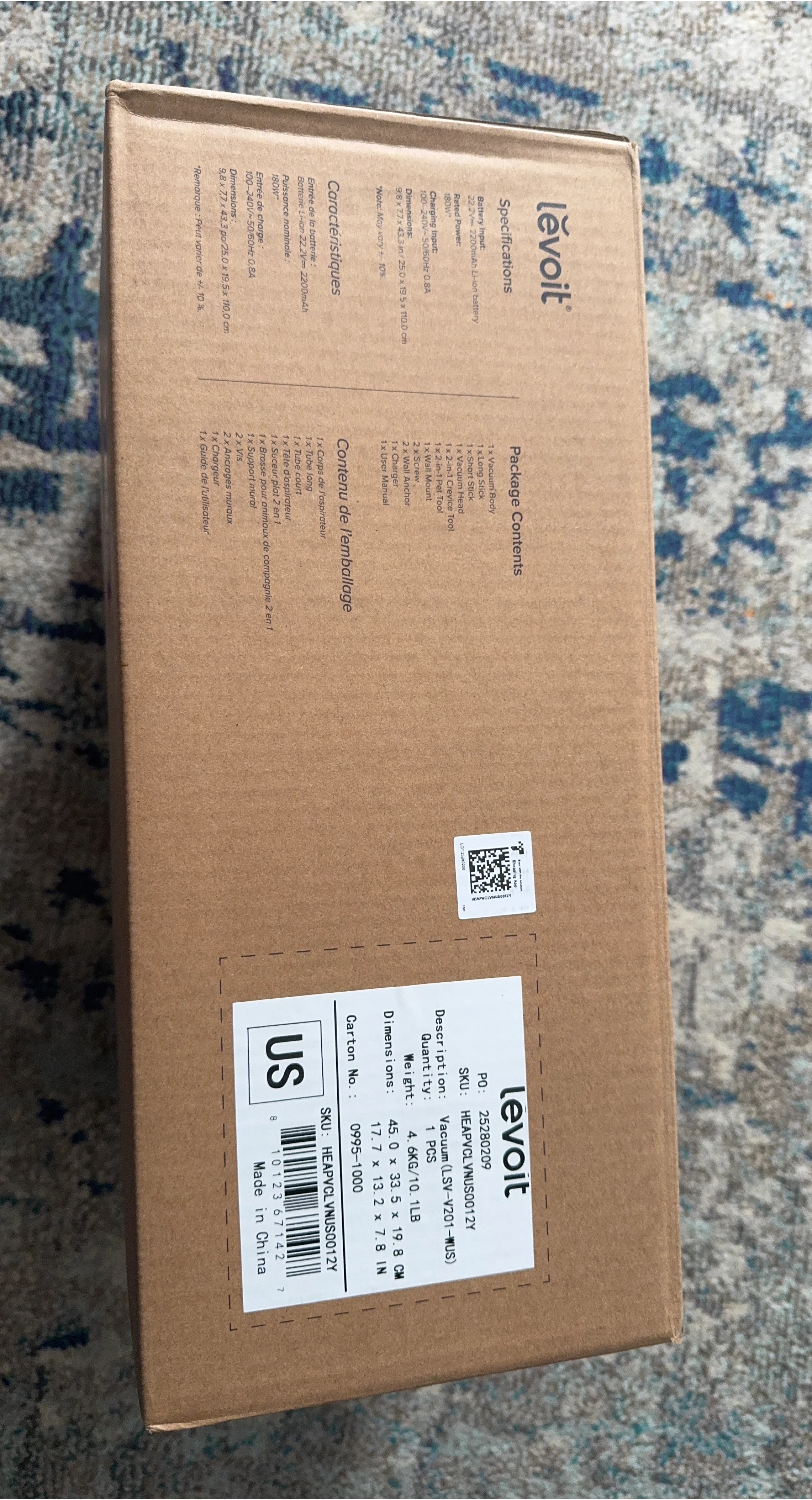 Levoit LVAC-200 Cordless Stick Vacuum - New in Box!