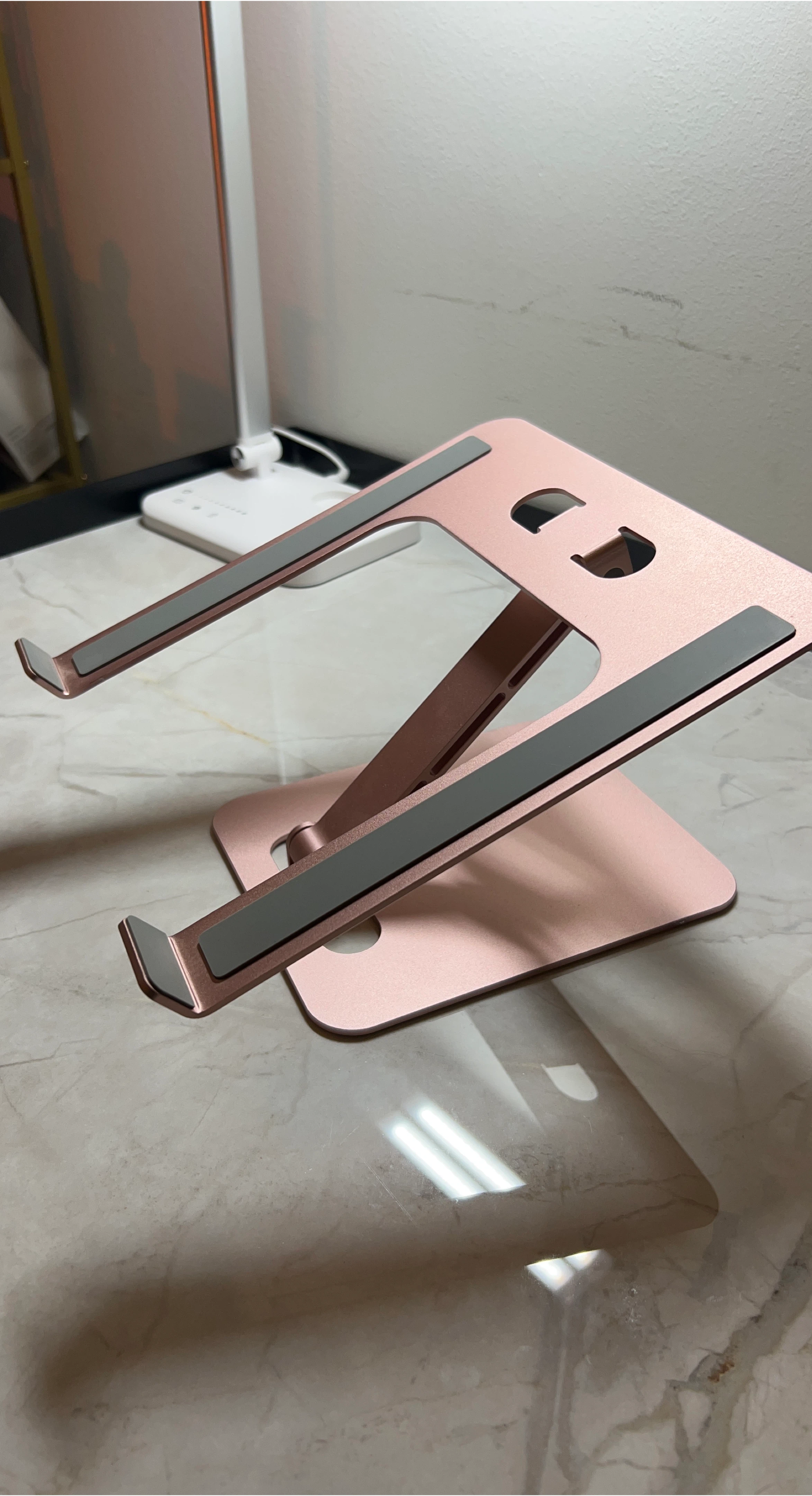 Rose Gold Adjustable Laptop Stand thumbnail