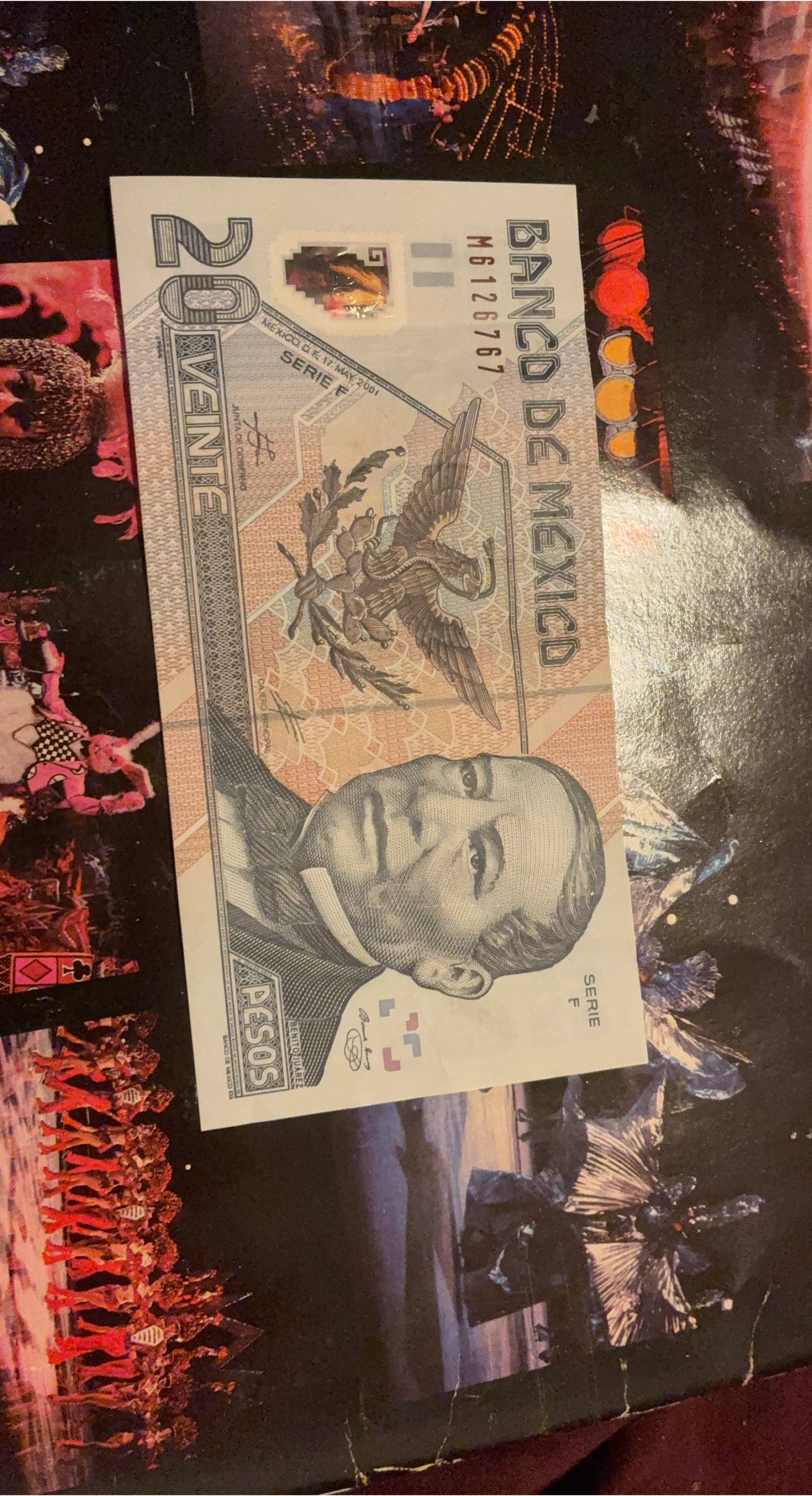 Mexican 20 Peso Bill thumbnail