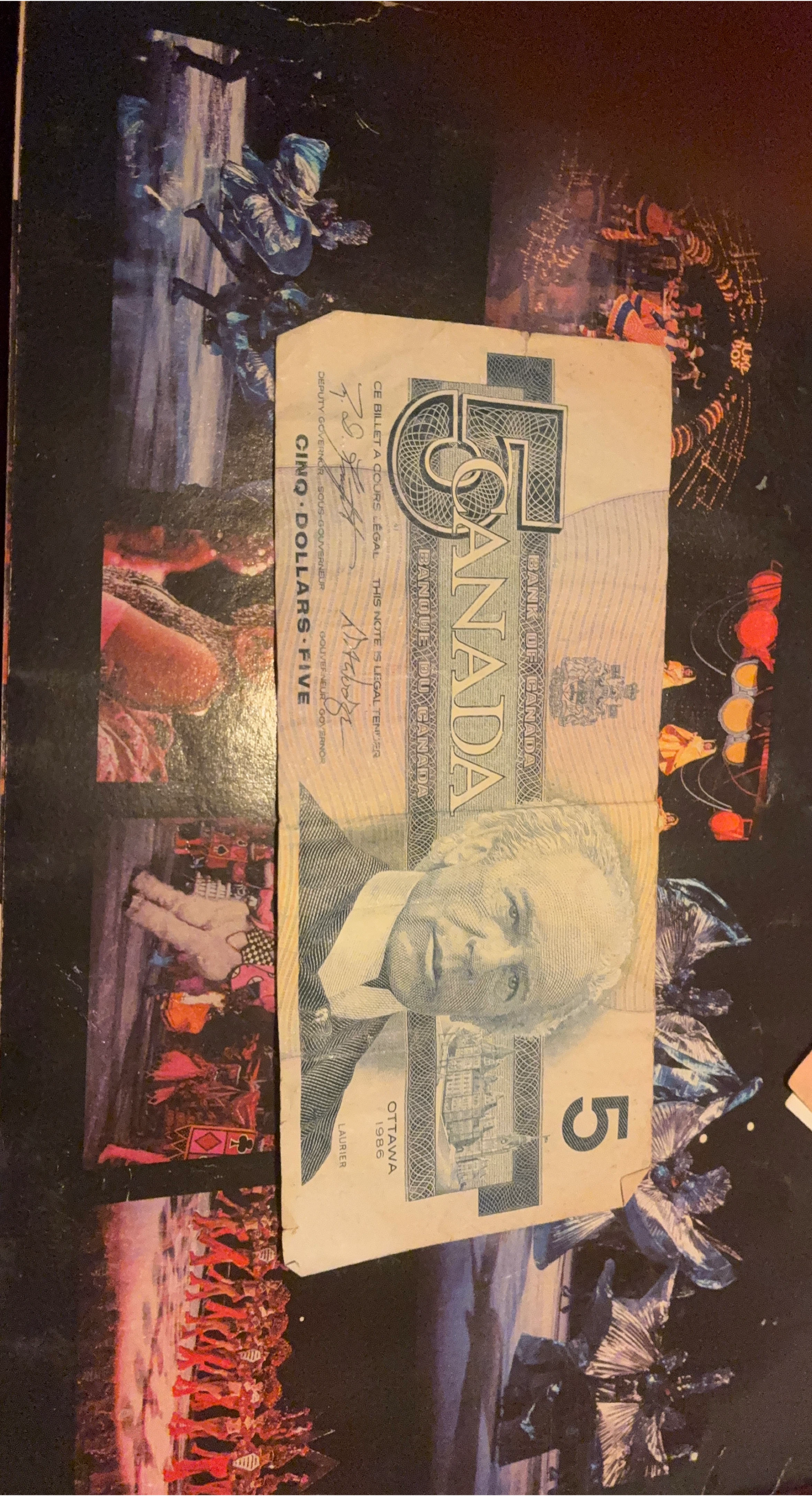 Canadian $5 Bill - Ottawa 1986 thumbnail