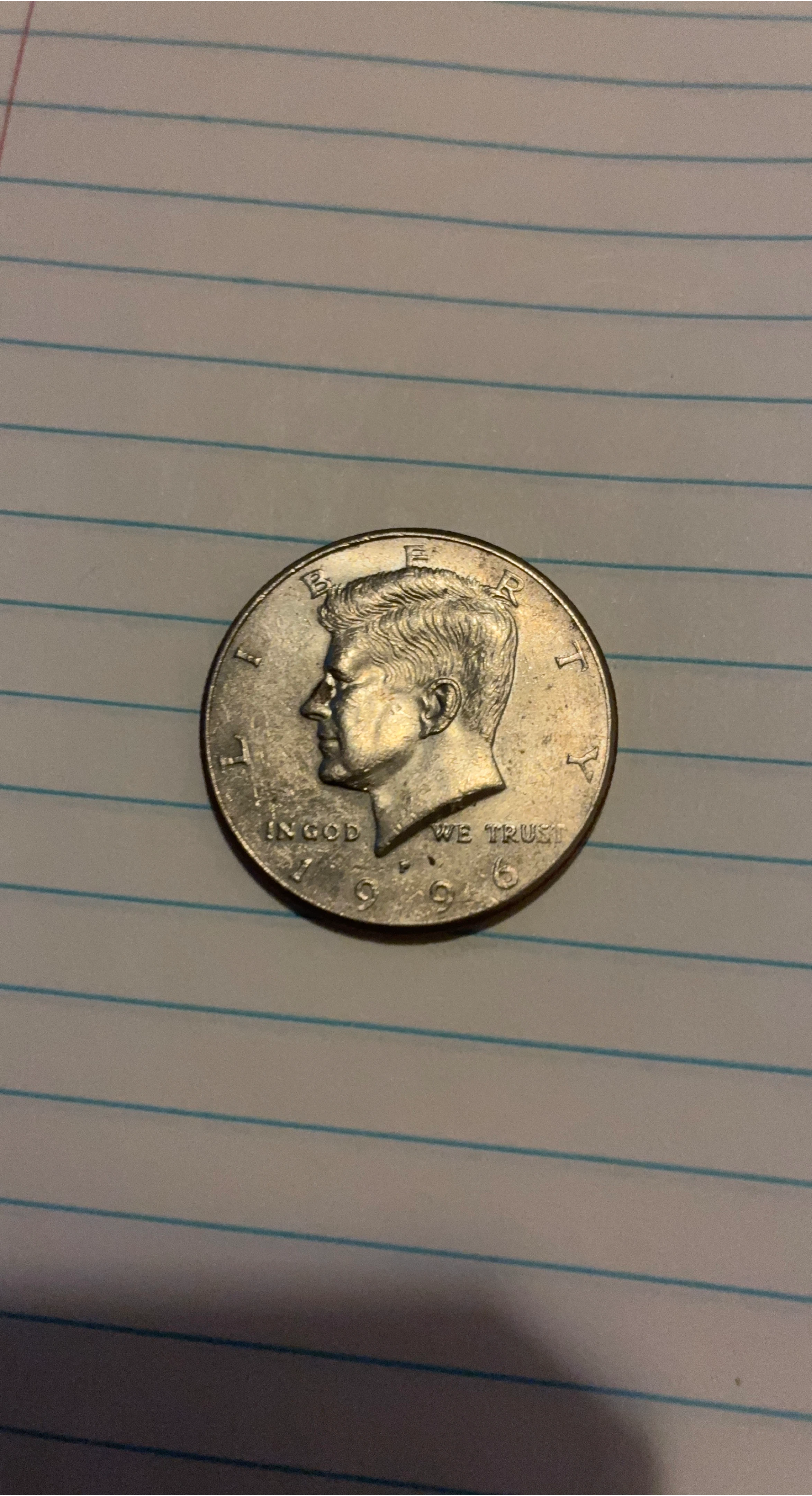 1996 Kennedy Half Dollar Coin thumbnail