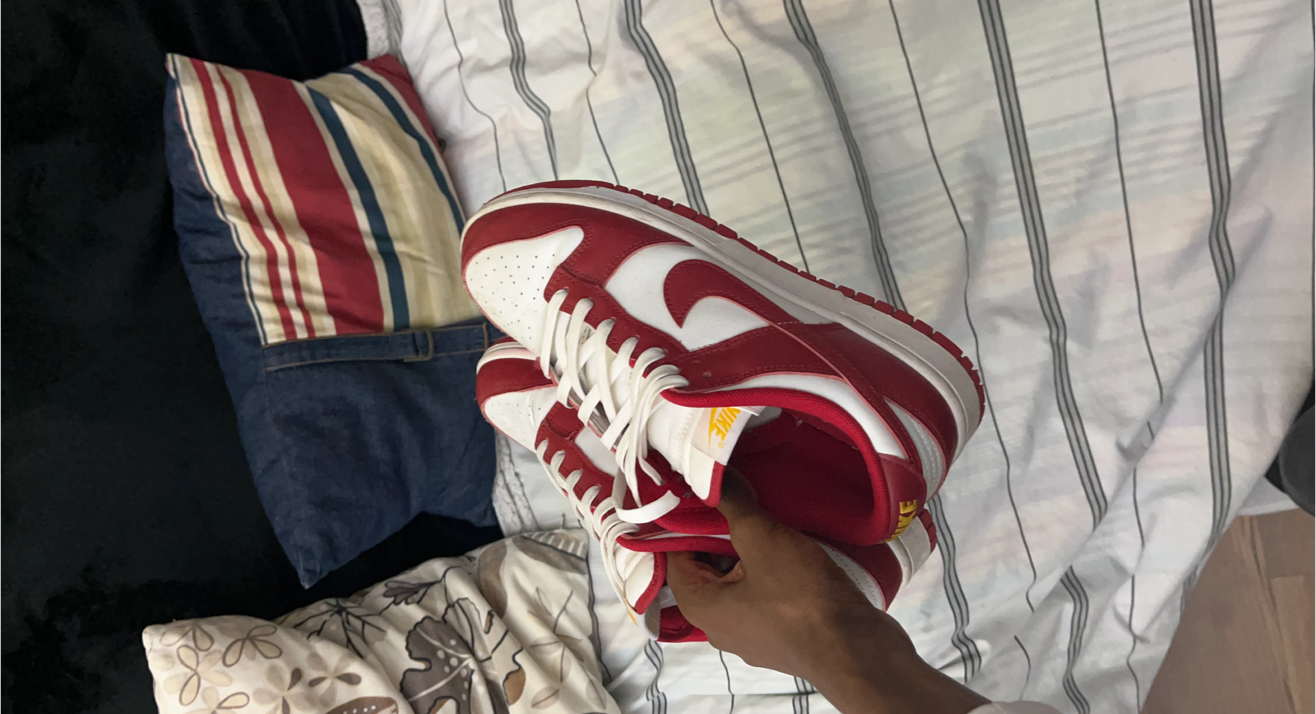 Nike Dunk Low White and Red