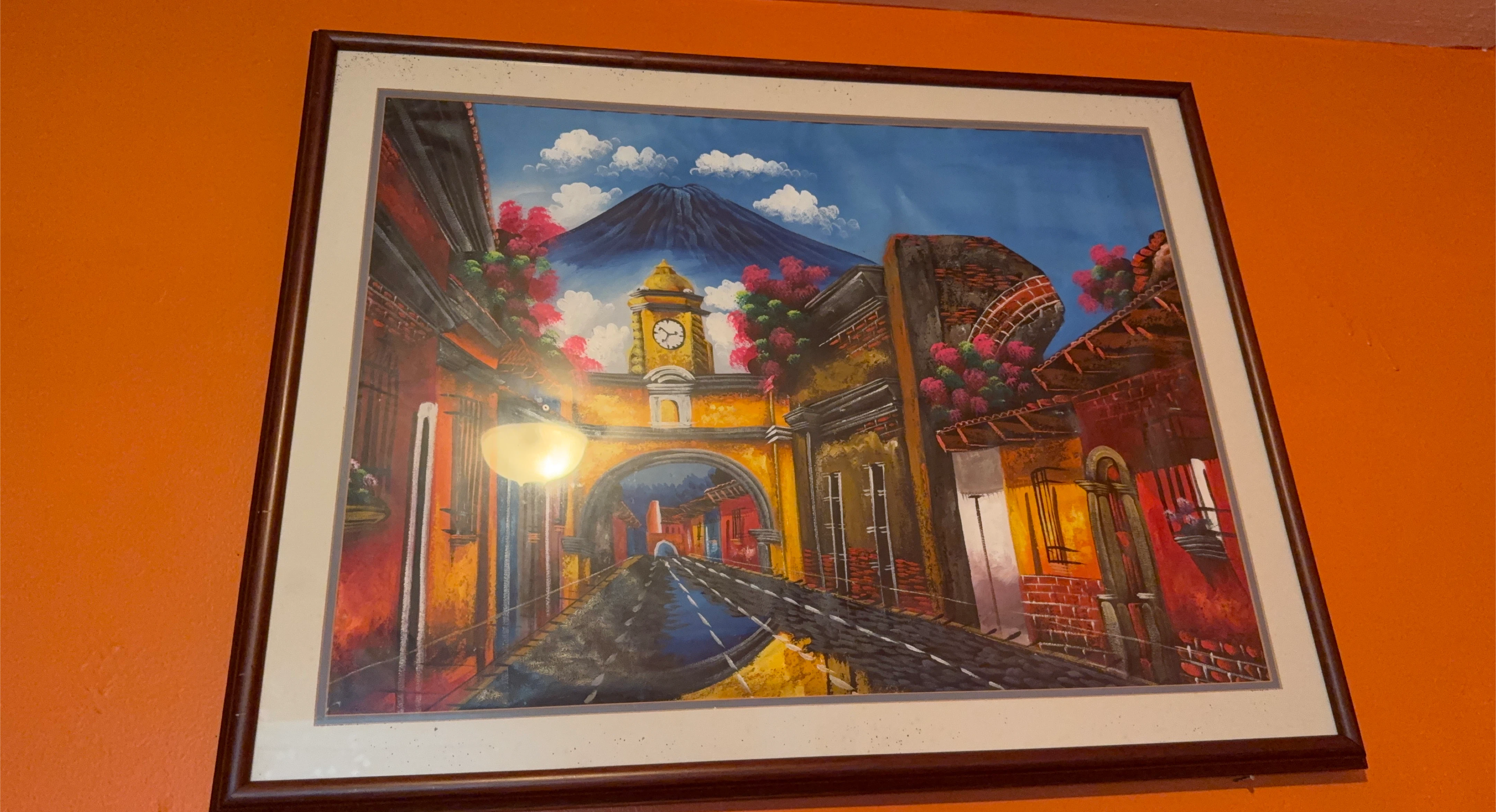 Framed Painting of Antigua Guatemala thumbnail