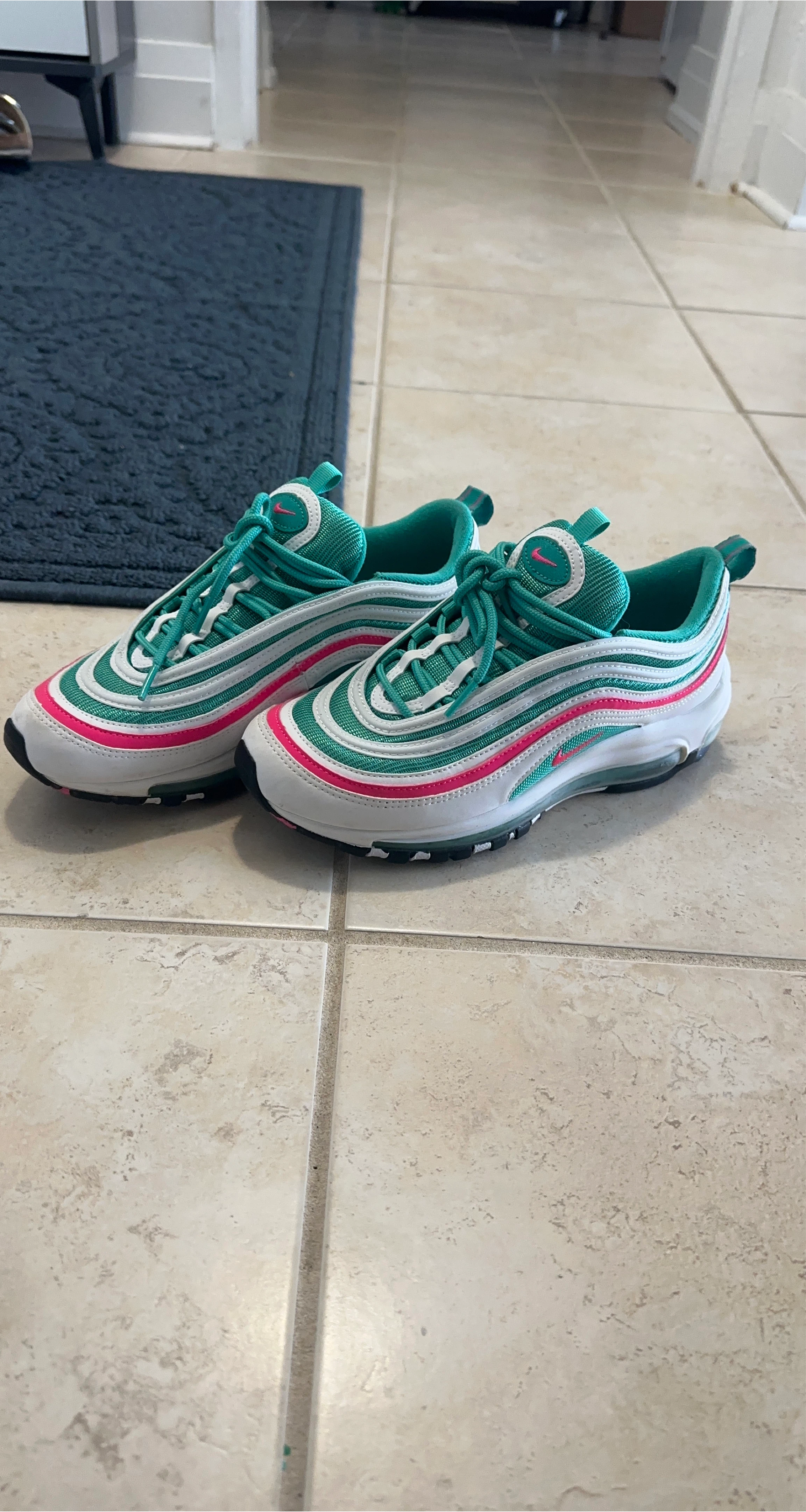 Nike Air Max 97 Teal/Pink - Size 8 thumbnail