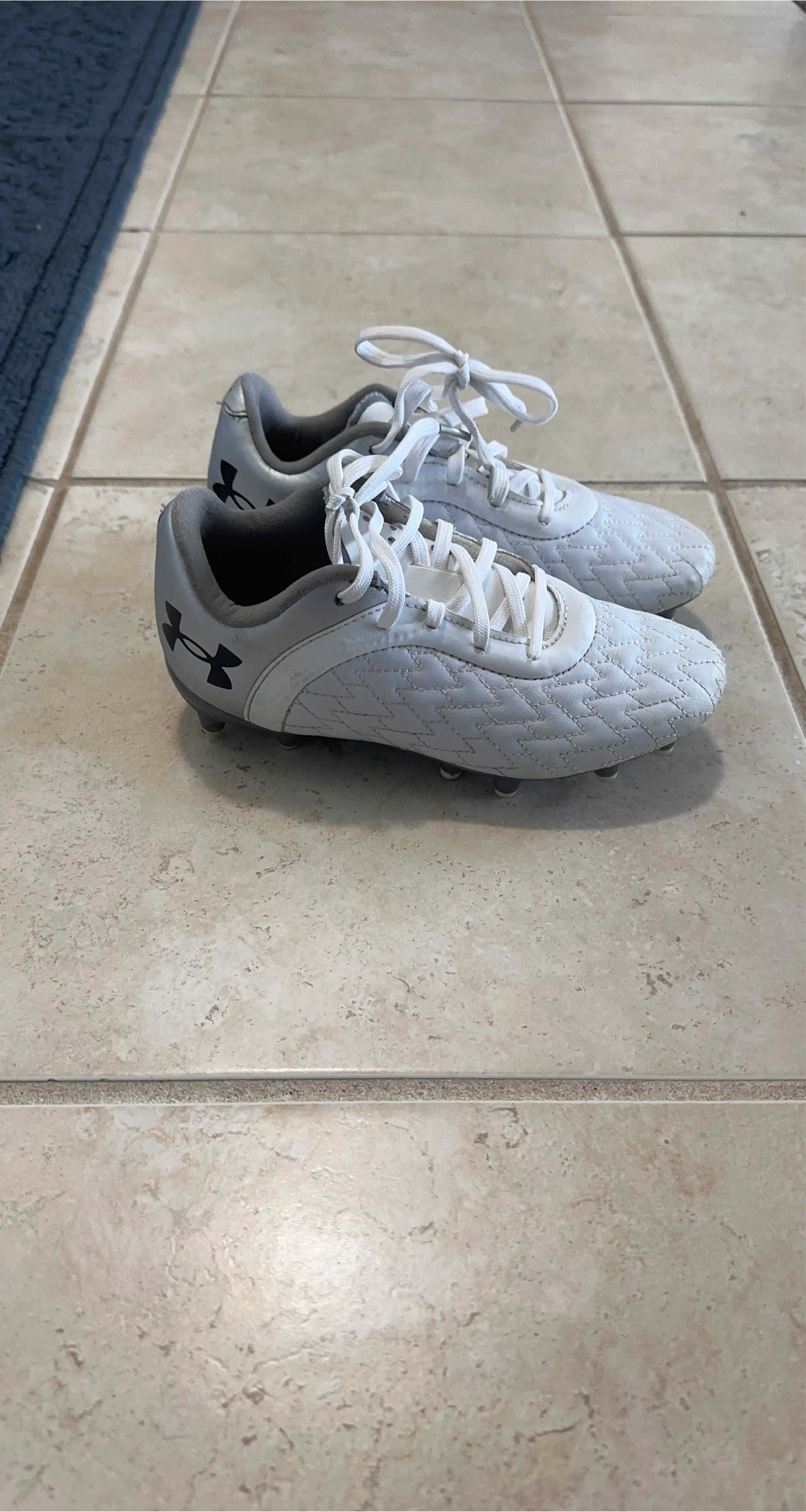 Under Armour White Cleats thumbnail