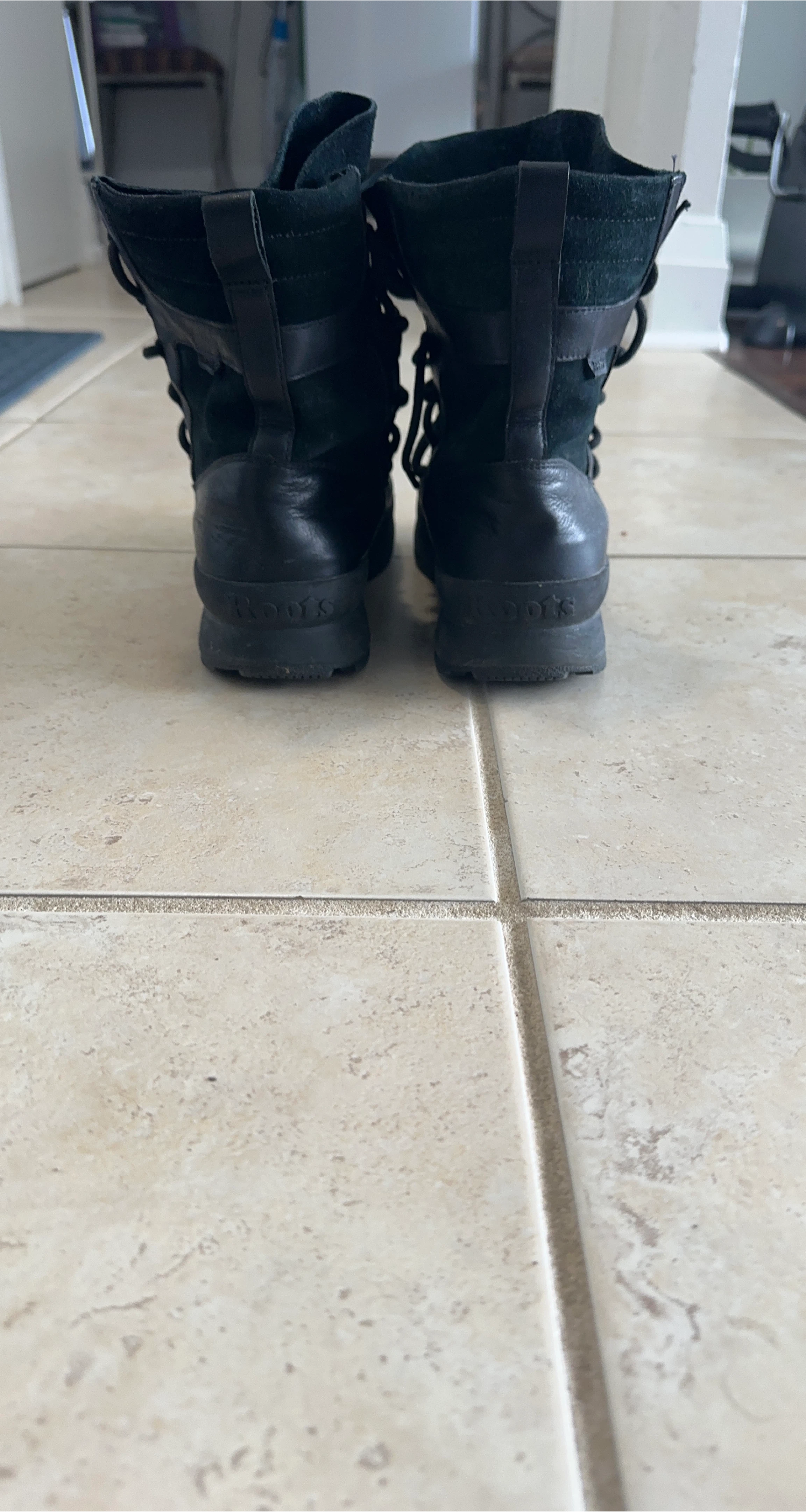 Roots Black Leather & Suede Boots thumbnail