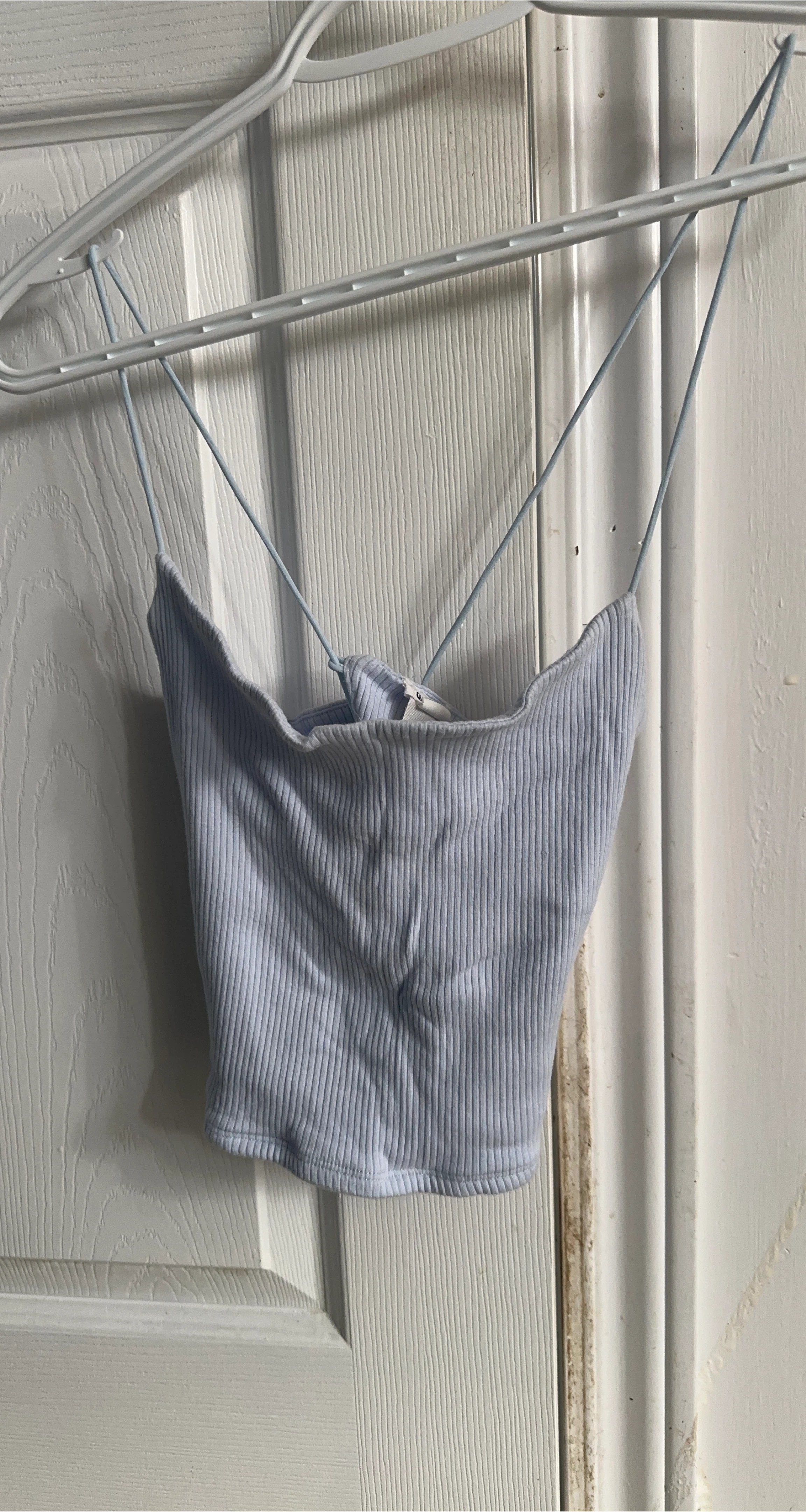 Blue Ribbed Tank Top thumbnail