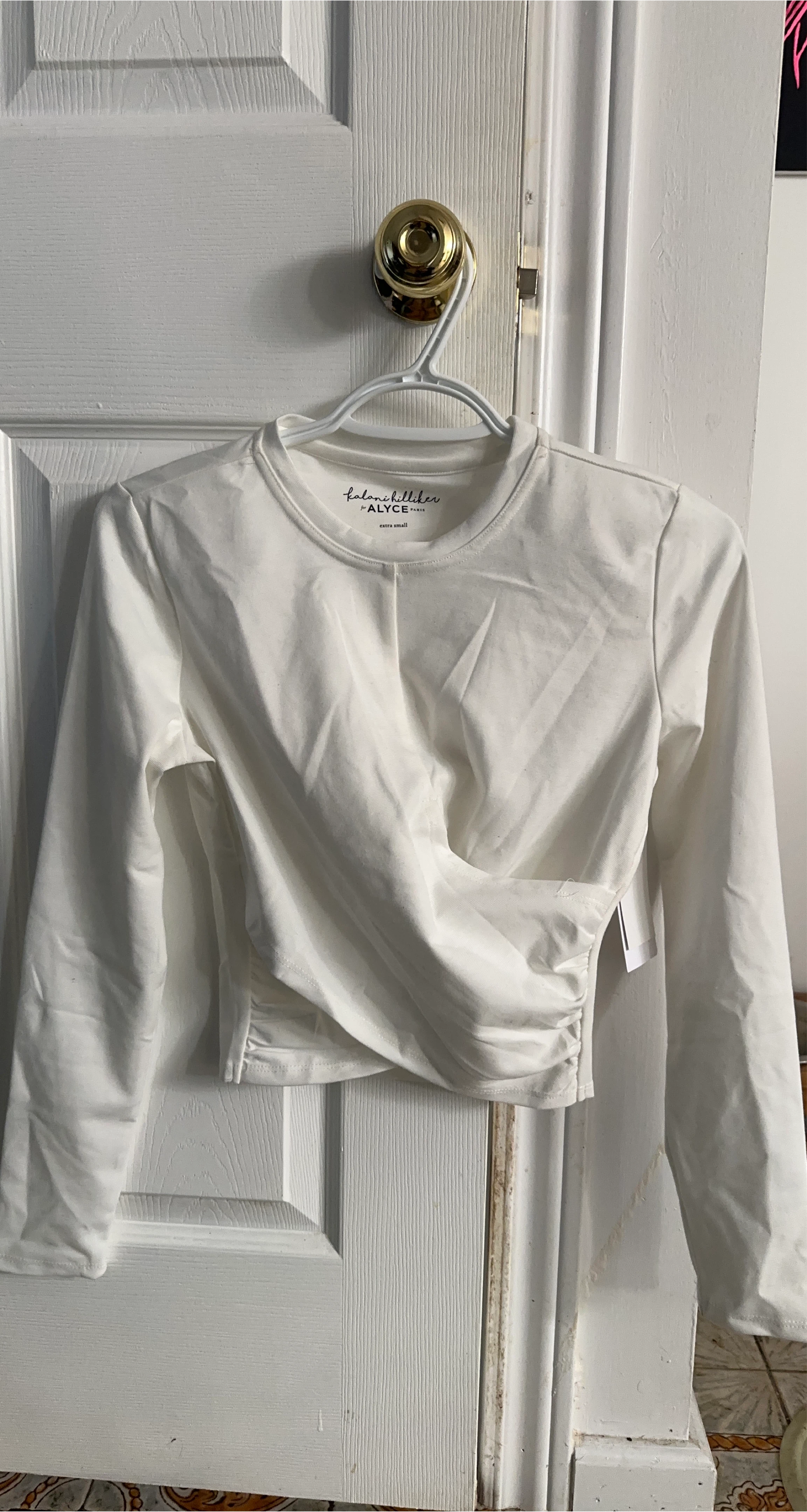 Alyce Paris White Long Sleeve Top - XS thumbnail
